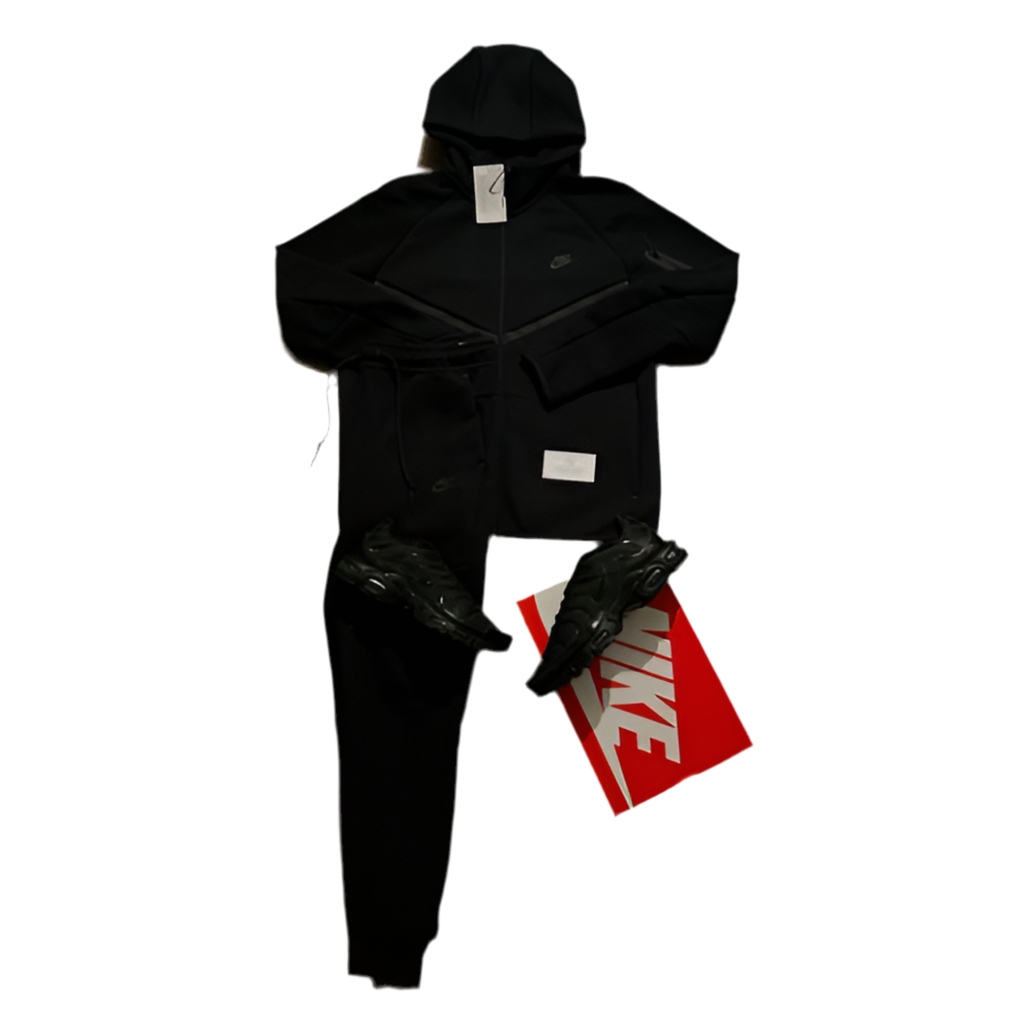 Nike Tech Fleece Tracksuit - Black