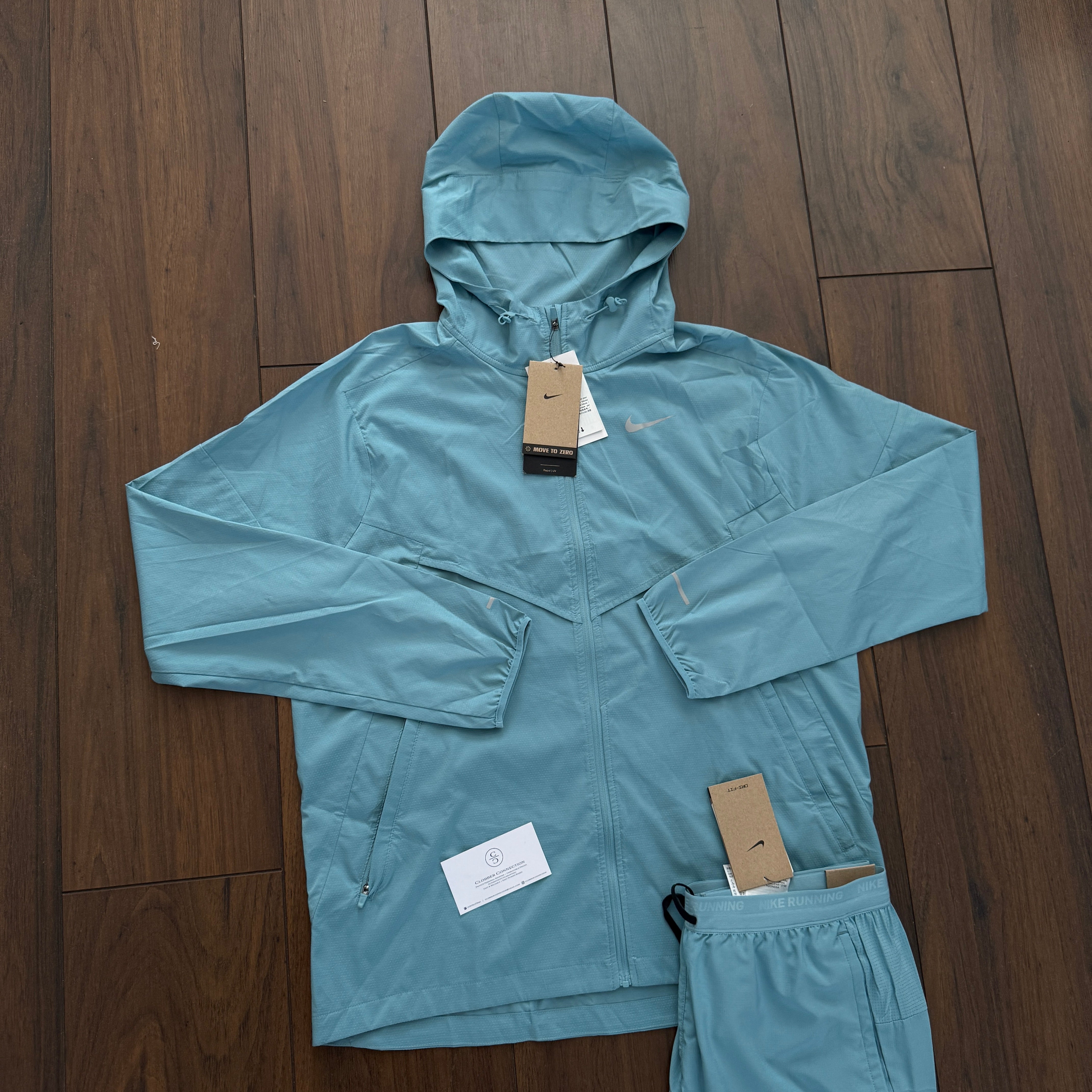 Nike Miler UV Windbreaker Set - Denim Turquoise