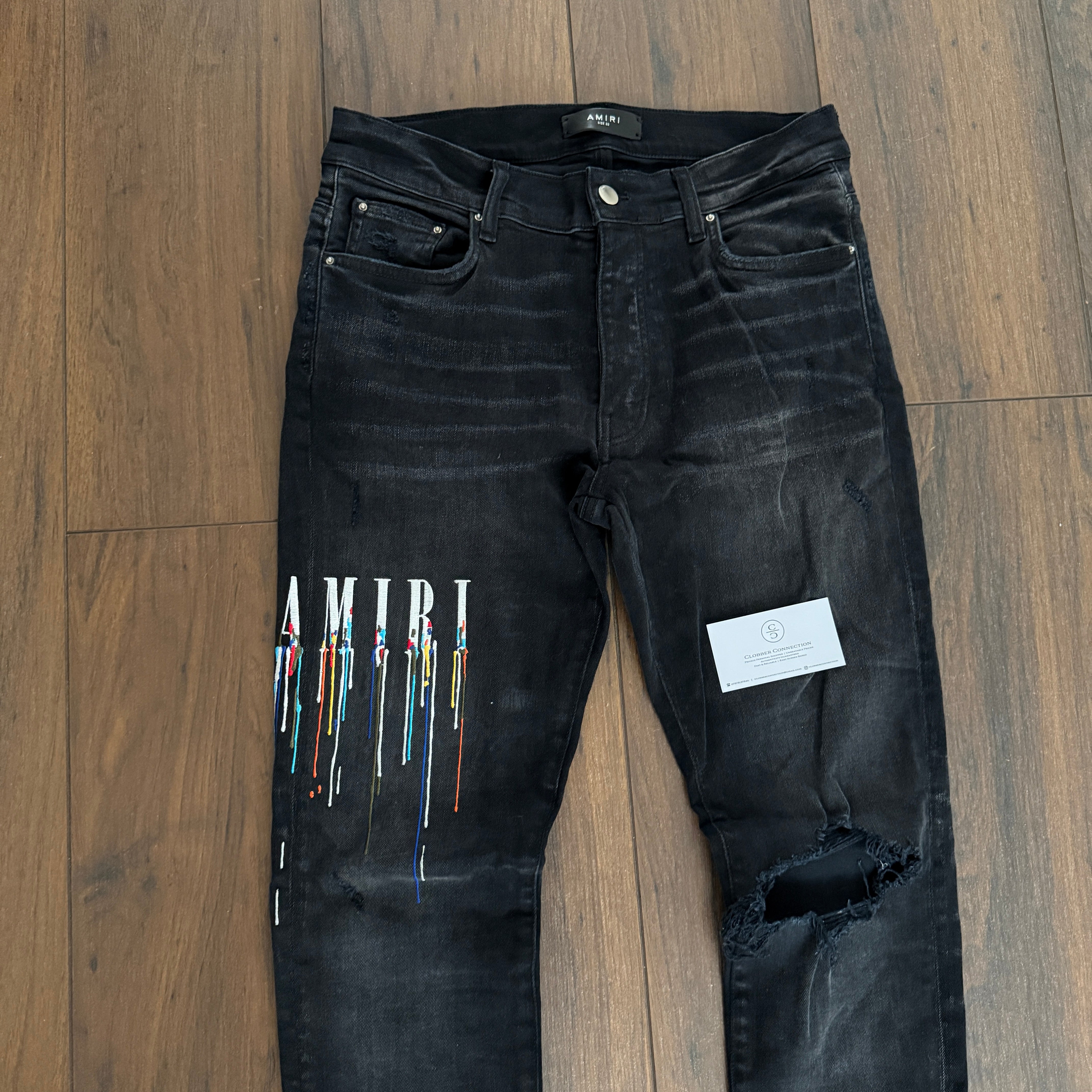 Pre-Loved - Amiri Paint Drip Jeans
