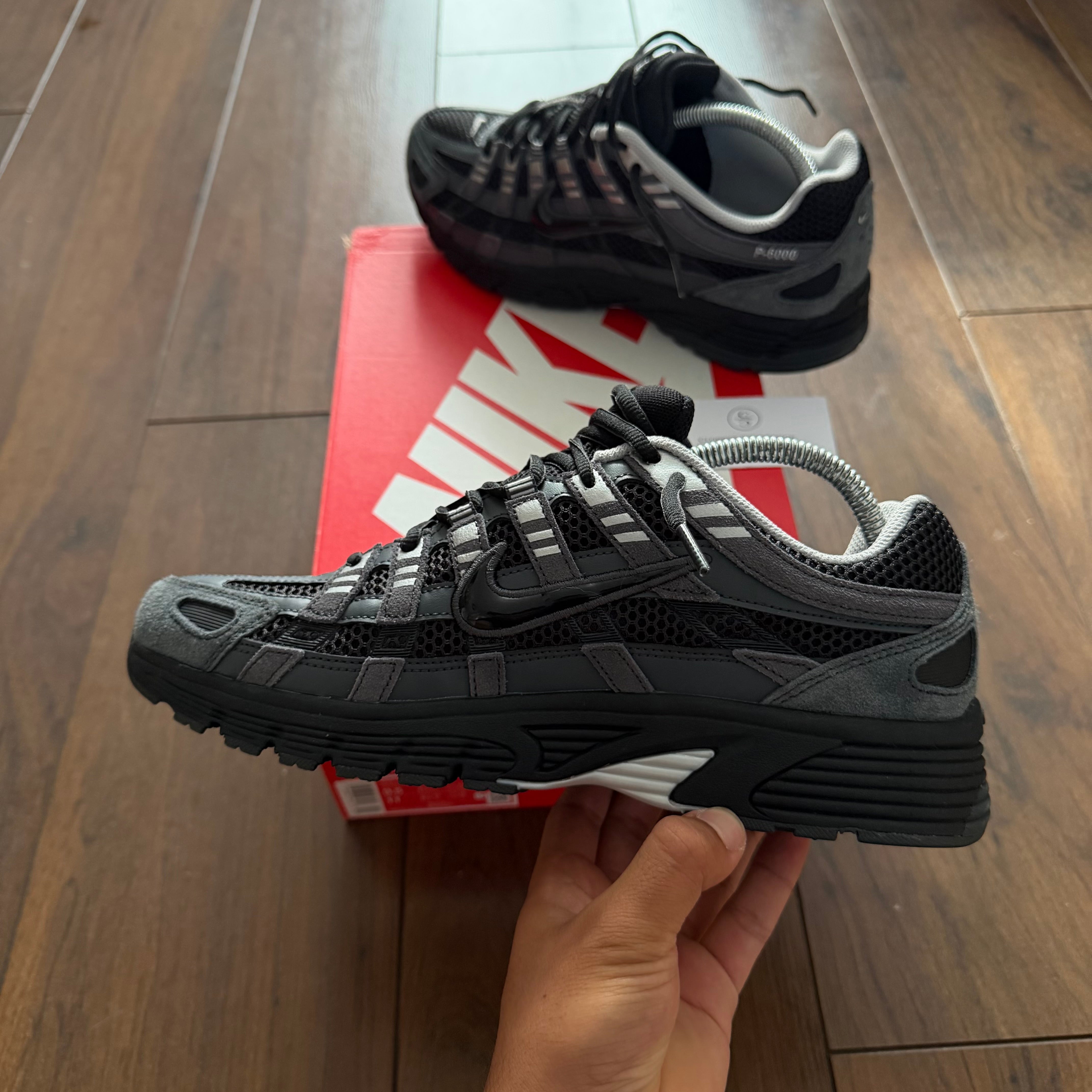 Nike P-6000 - 'SUEDE ANTHRACITE METALLIC SILVER'