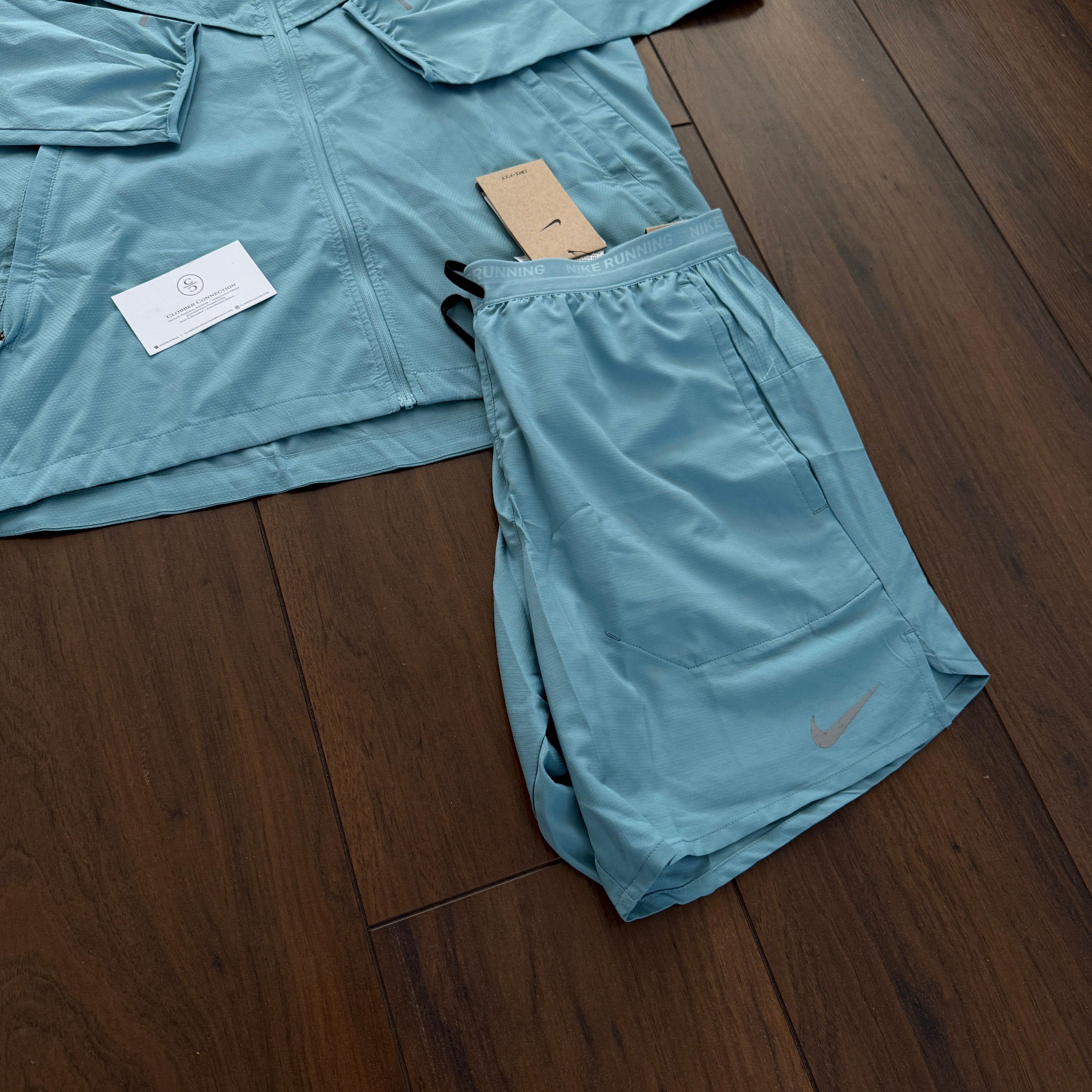 Nike Miler UV Windbreaker Set - Denim Turquoise