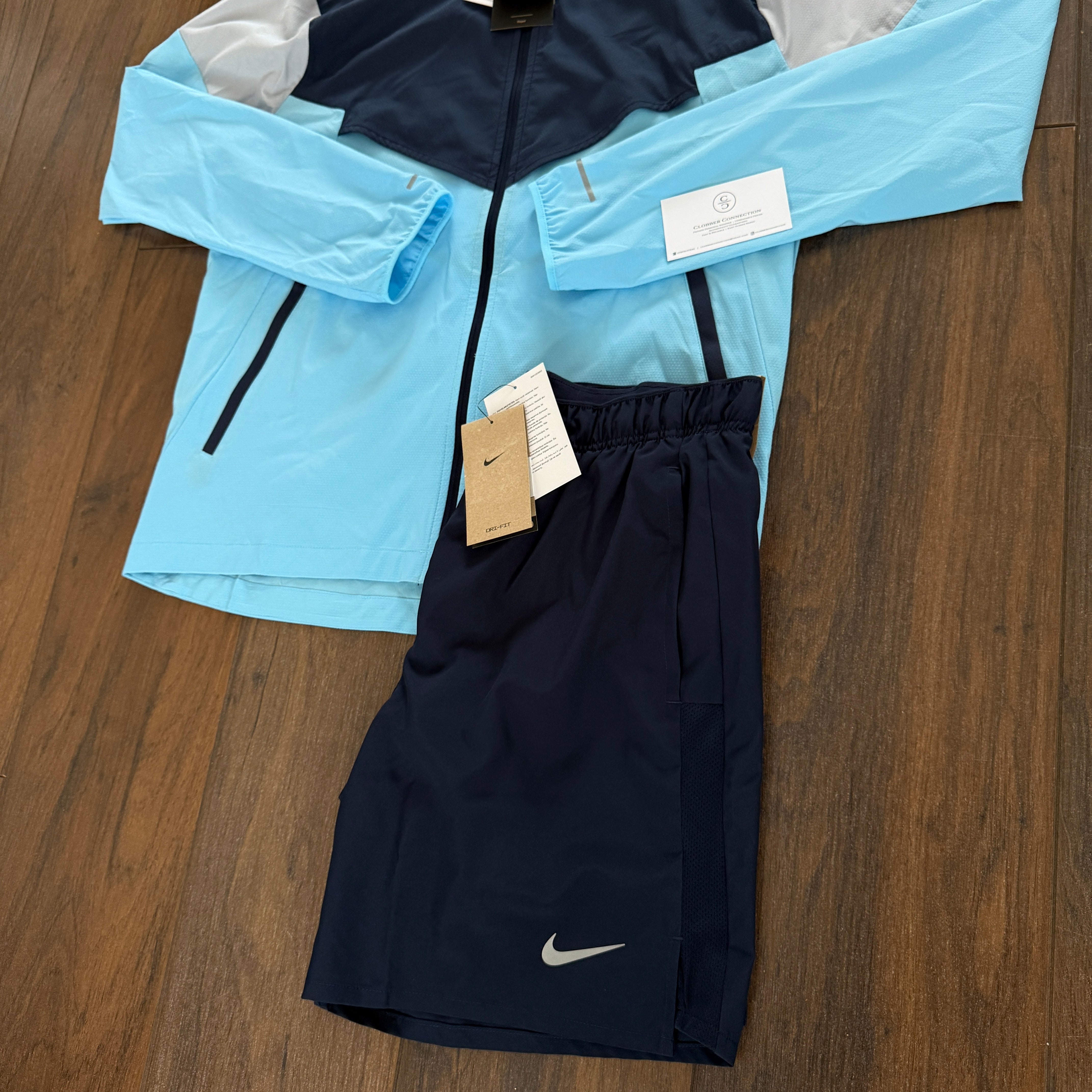 Nike Miler Windbreaker Set - Aquarius Blue