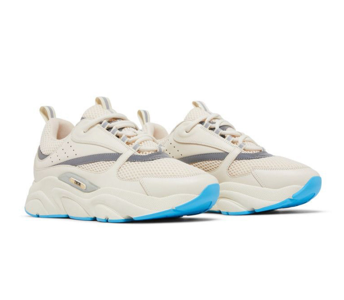 Dior B22 Light Pink/Blue Calfskin Trainer