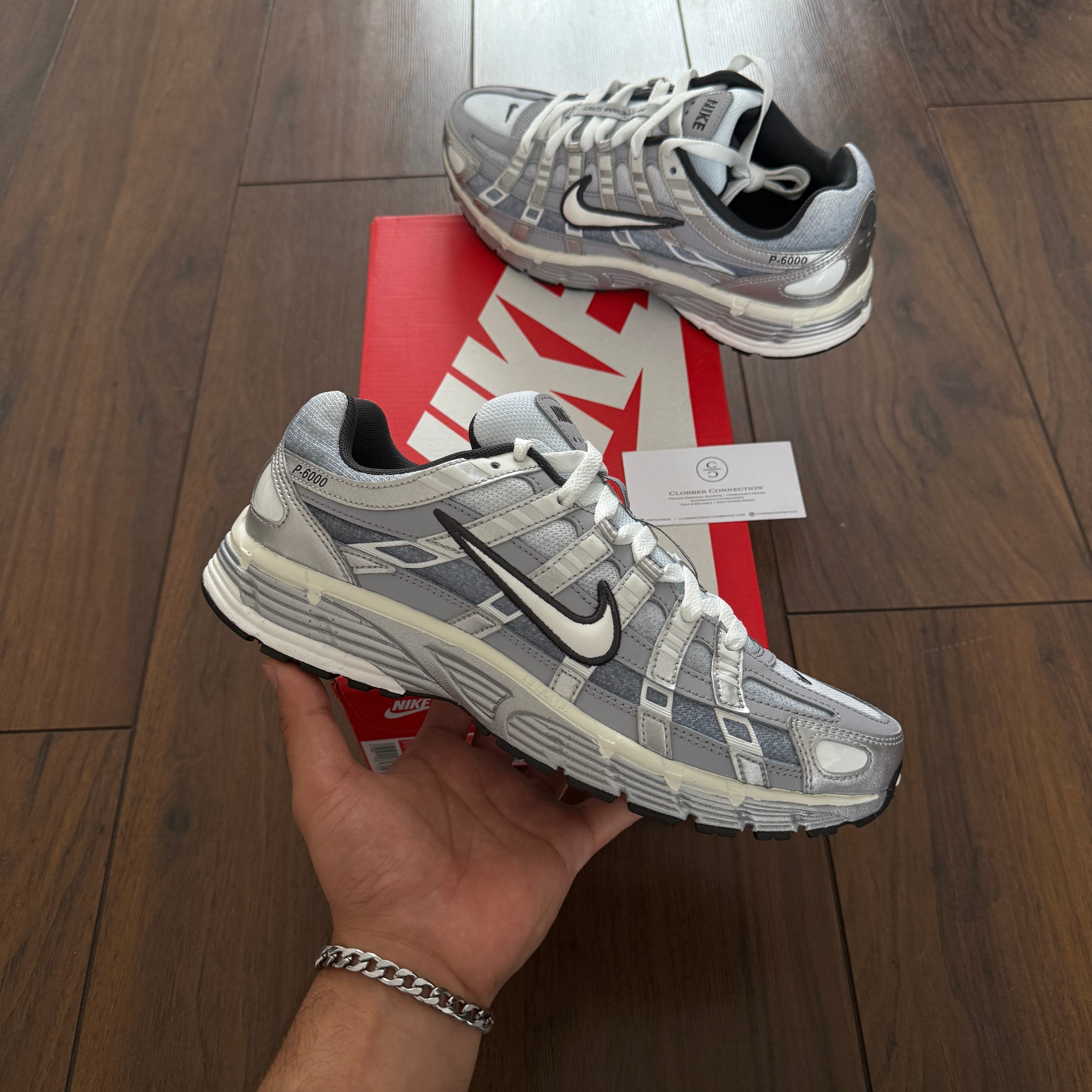 Nike P-6000 - Metallic Silver/Wolf Grey – Clobber Connection