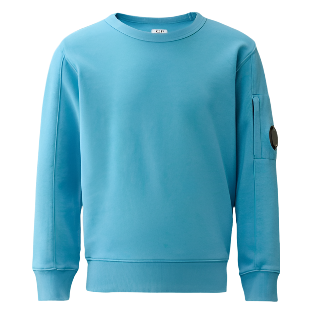 CP Company Blue Pocket Lens Sweatshirt