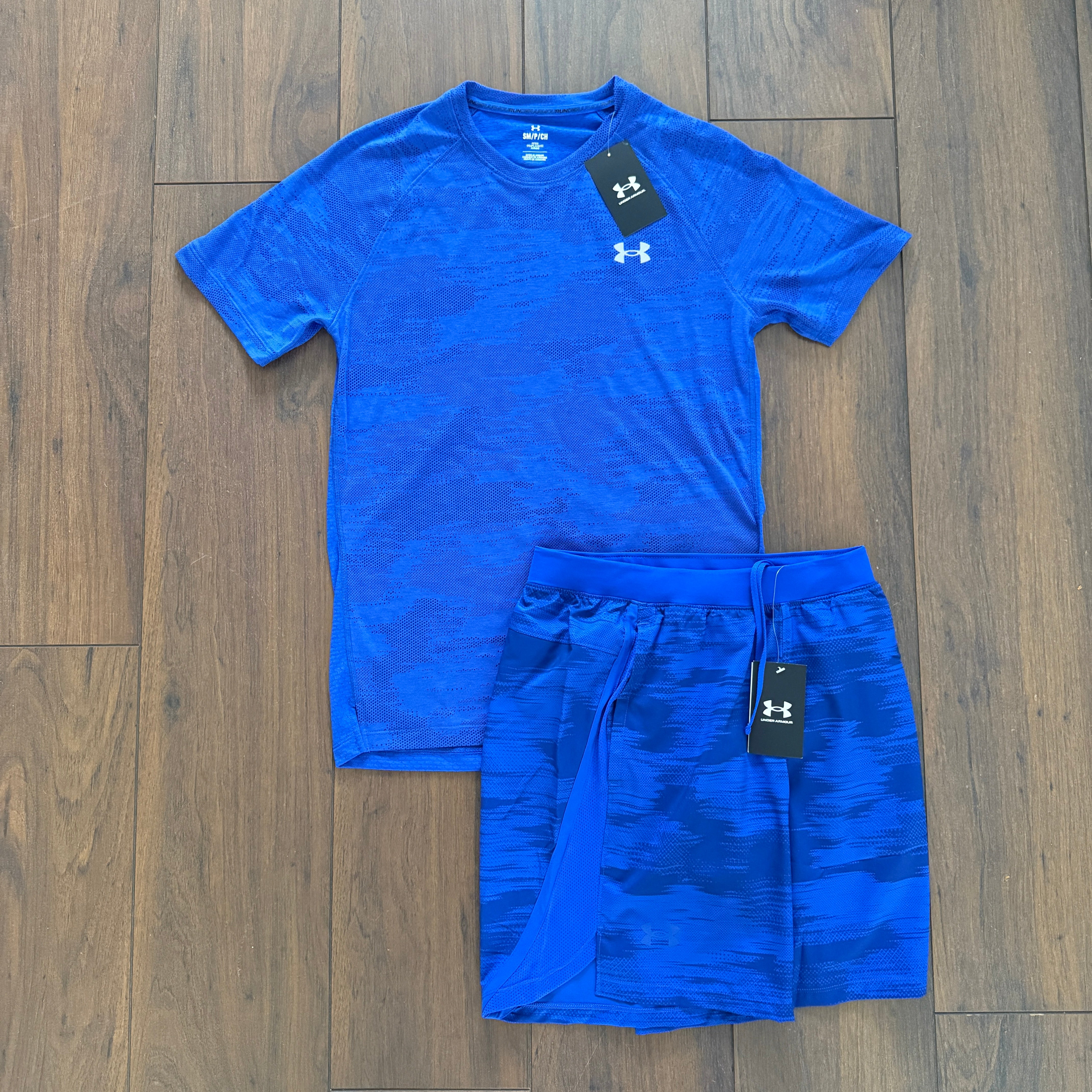 Under Armour Blue Camo Set