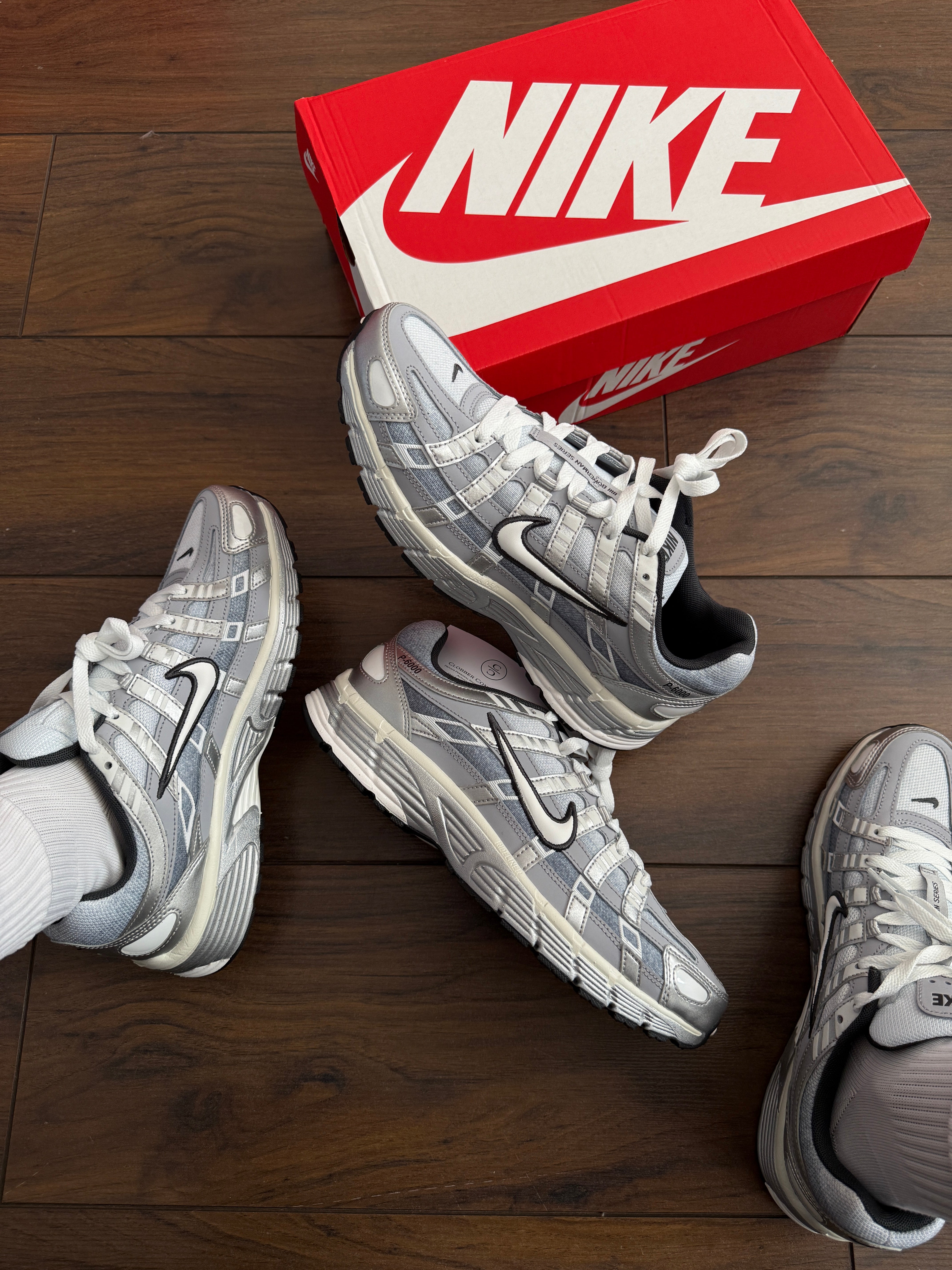 Nike P-6000 - Metallic Silver/Wolf Grey