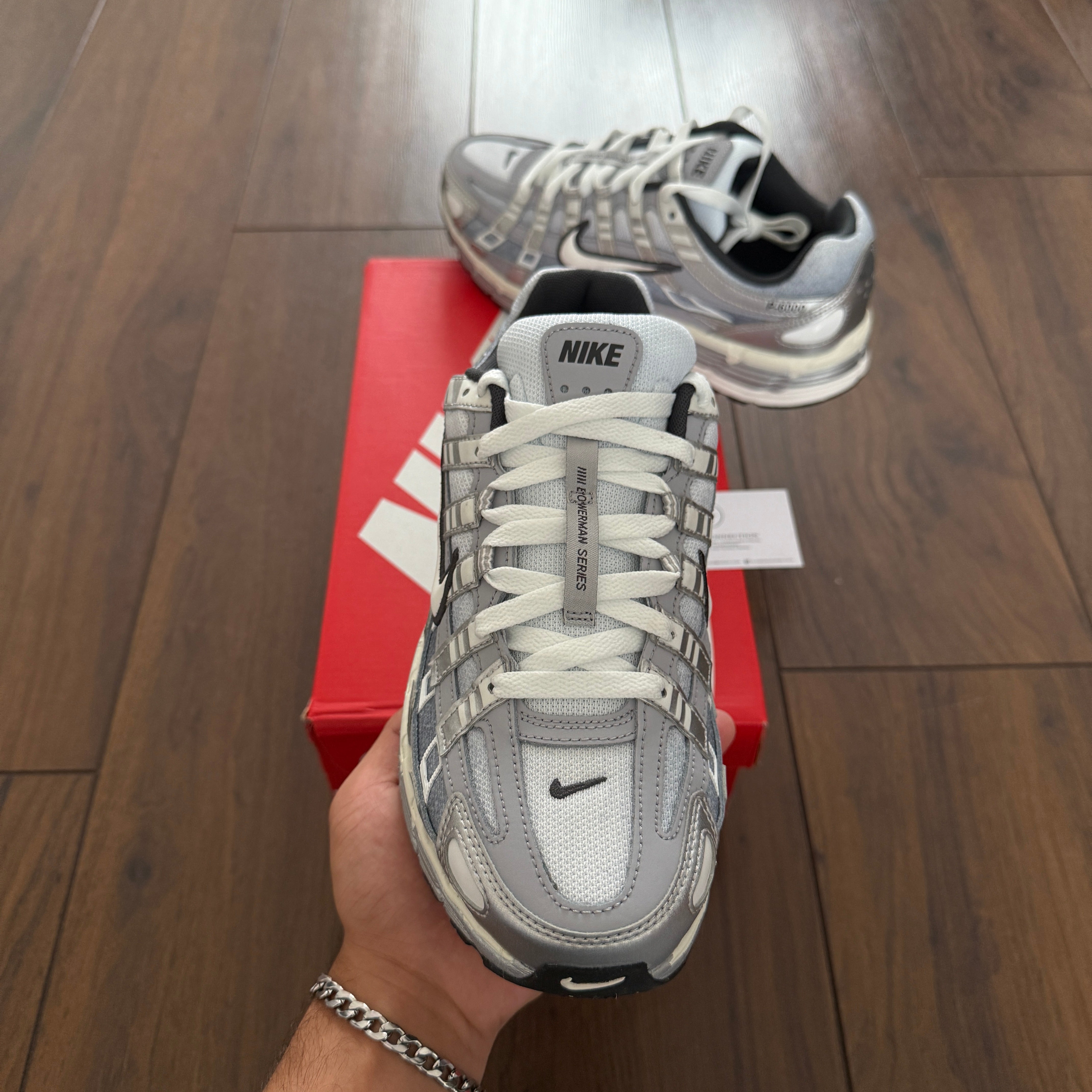 Nike P-6000 - Metallic Silver/Wolf Grey