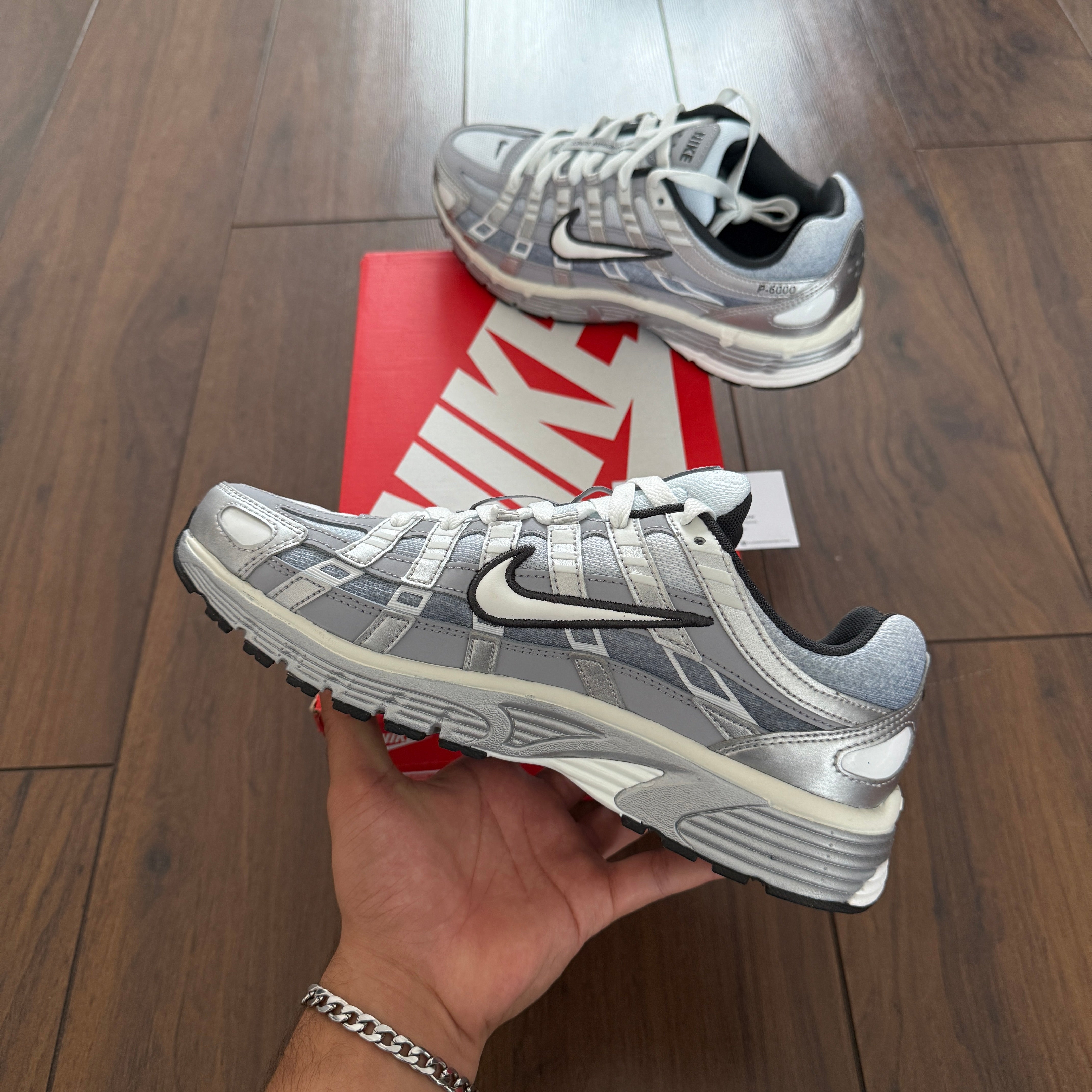 Nike P-6000 - Metallic Silver/Wolf Grey