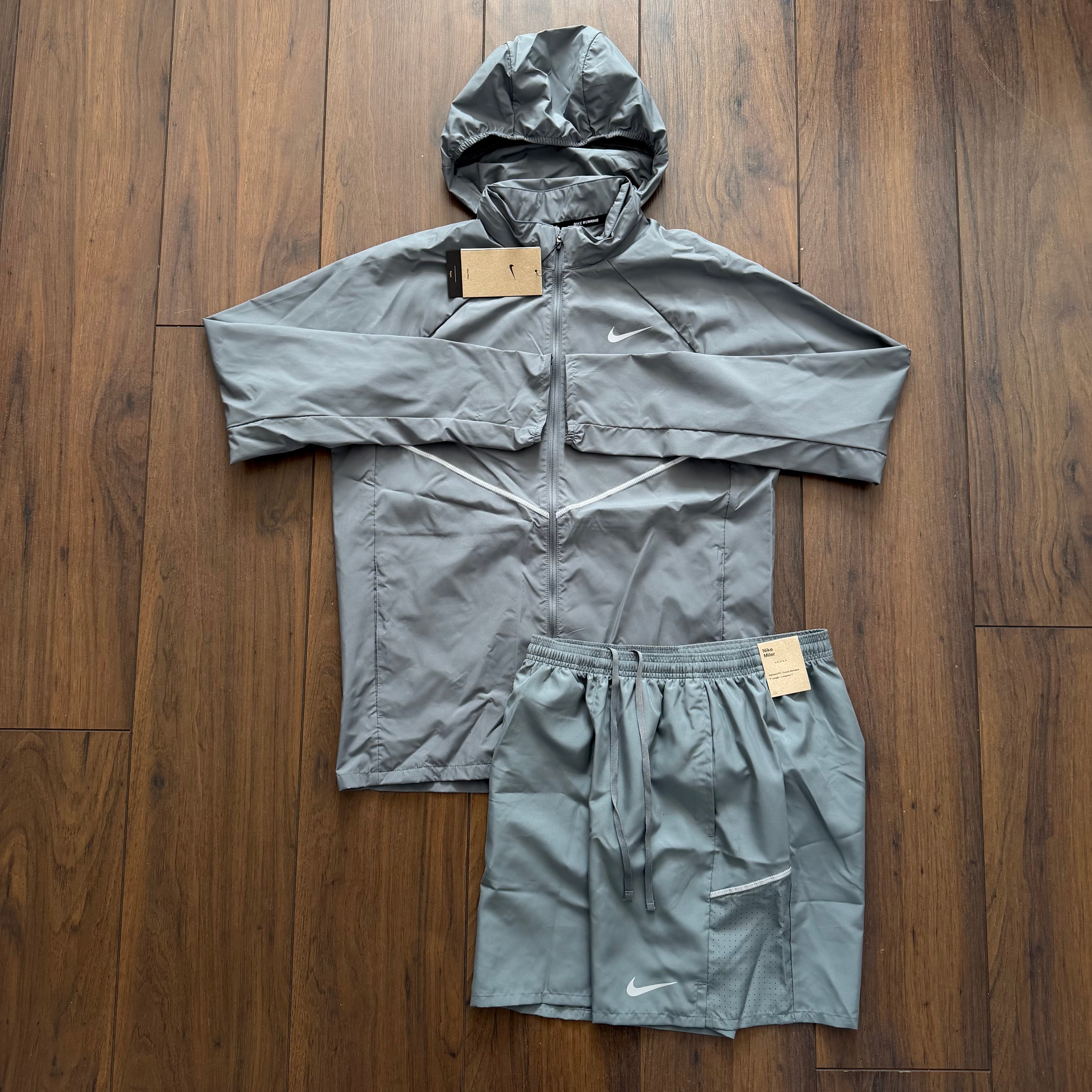 Nike ‘IRON GREY’ Miler Windbreaker Set