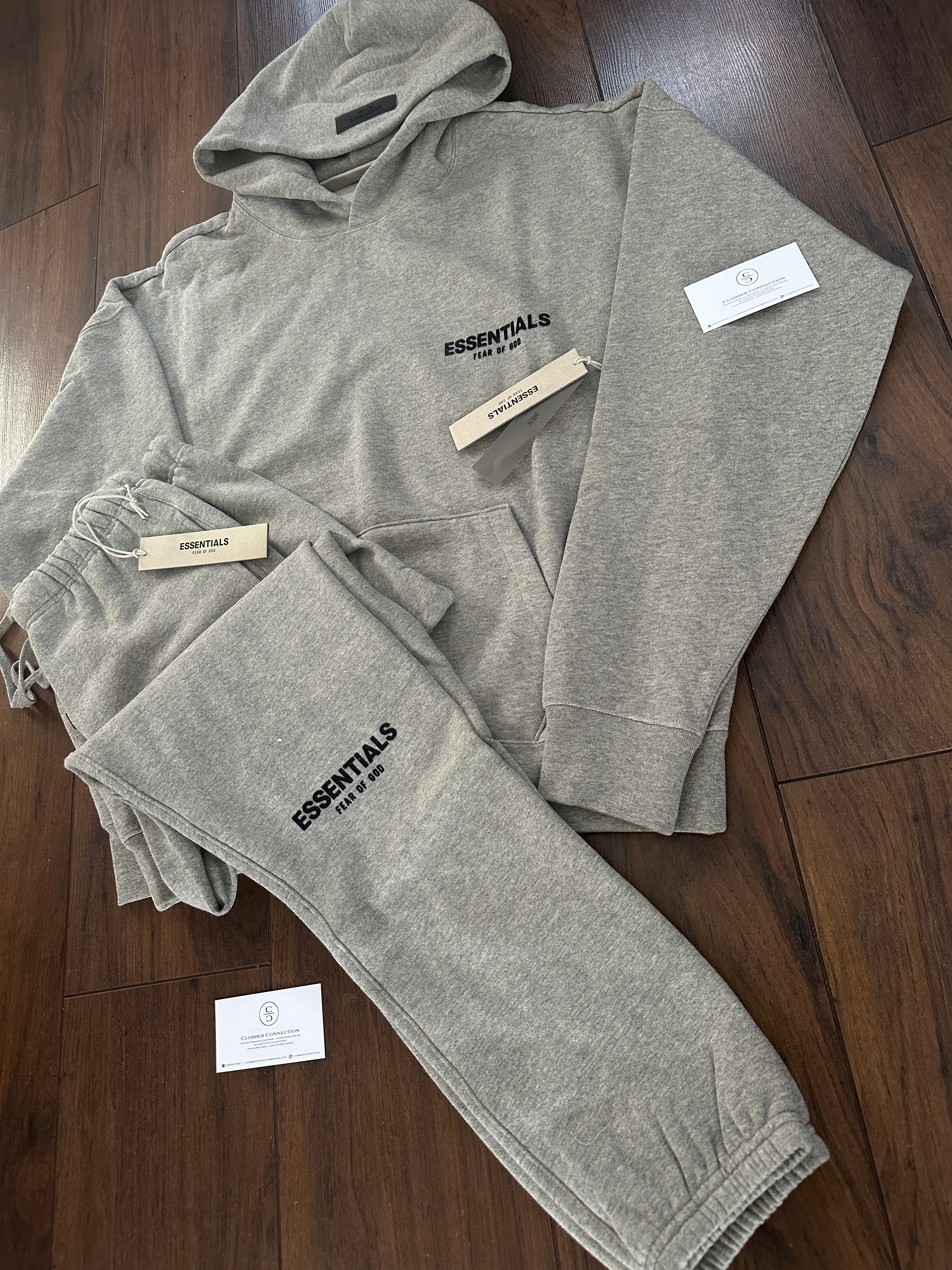 FOG ESSENTIALS Tracksuit Set - Dark Heather Oatmeal (SS22)
