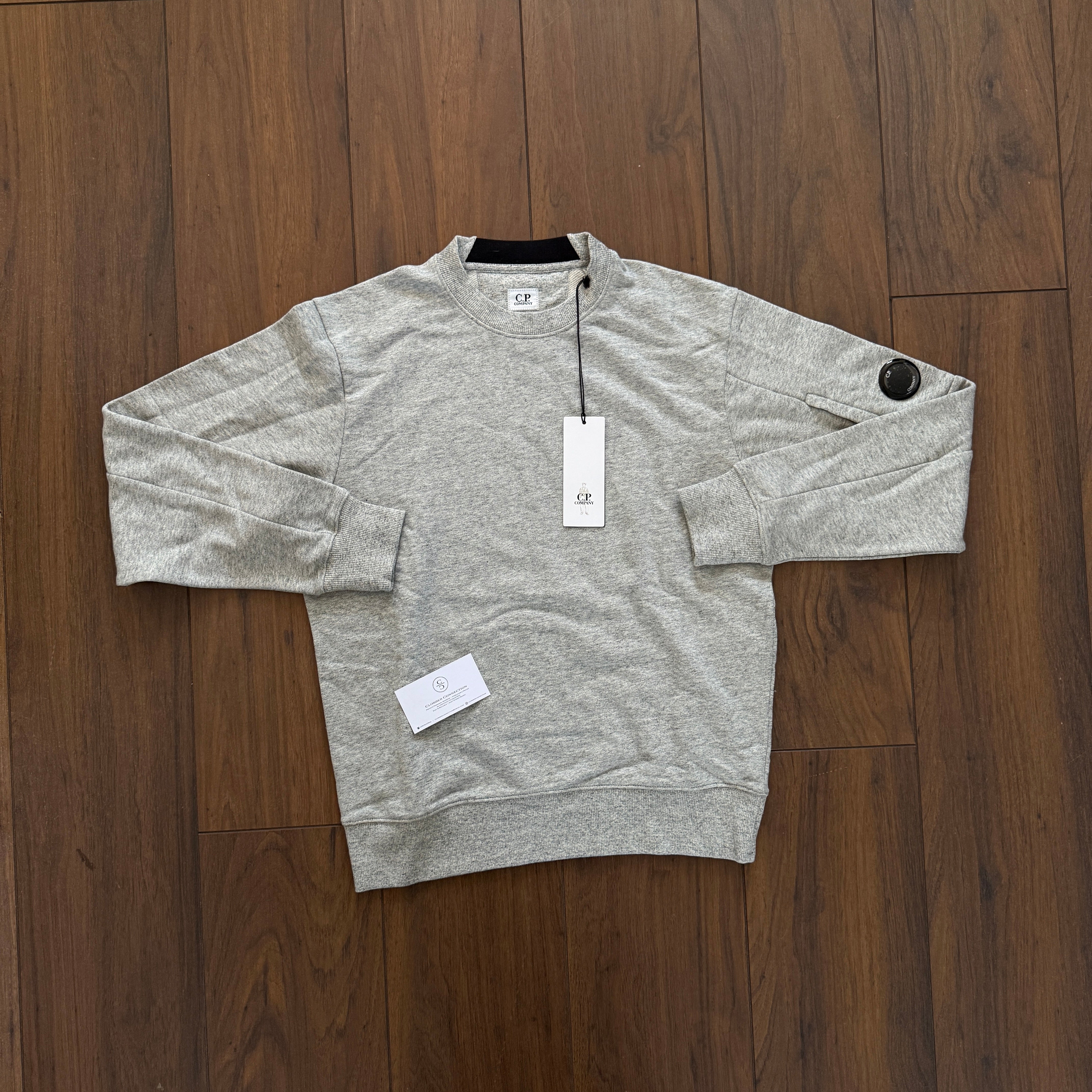 CP Company Arm Lens Sweater - Grey