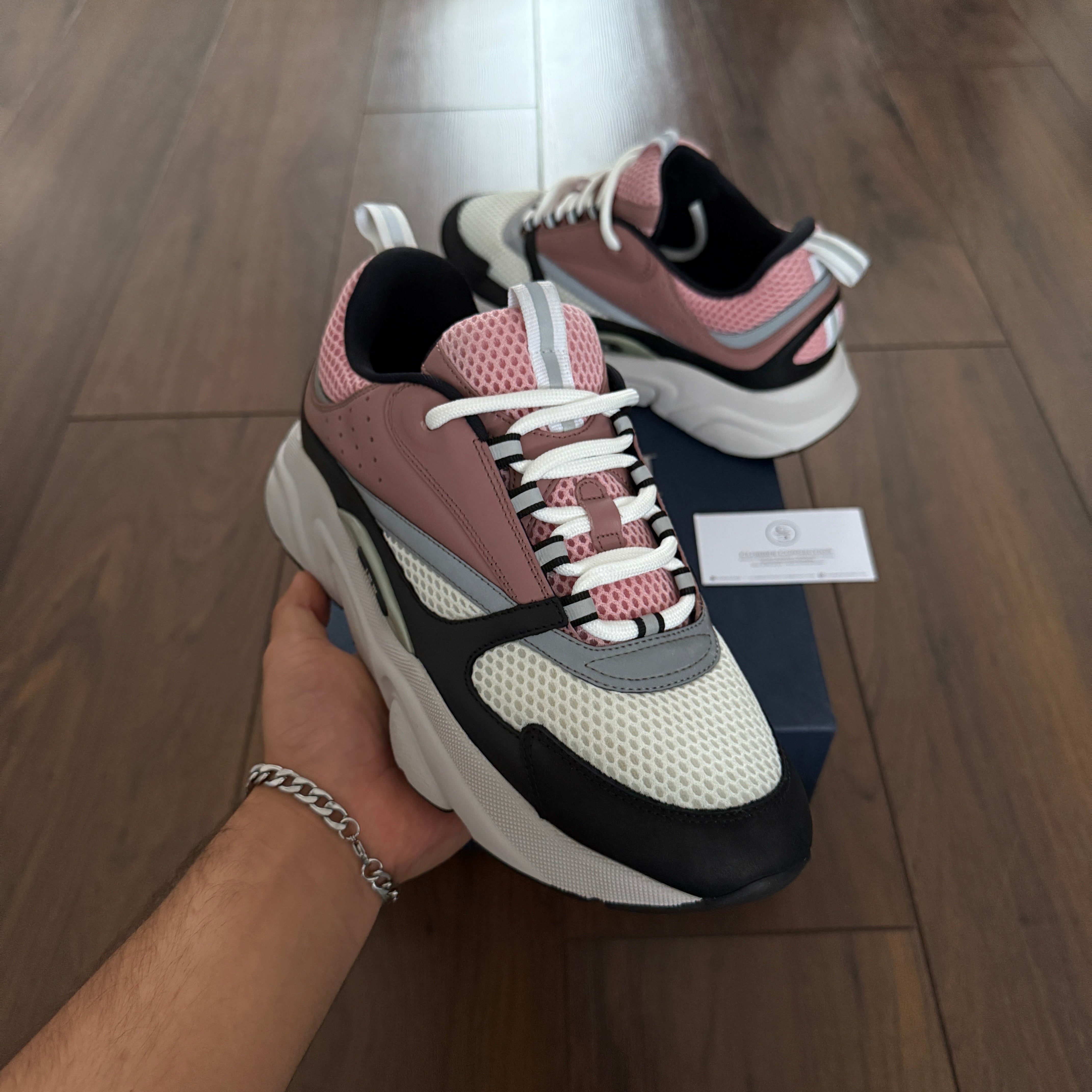 Pre-loved - Dior B22 Sneaker - Rose Pink/White
