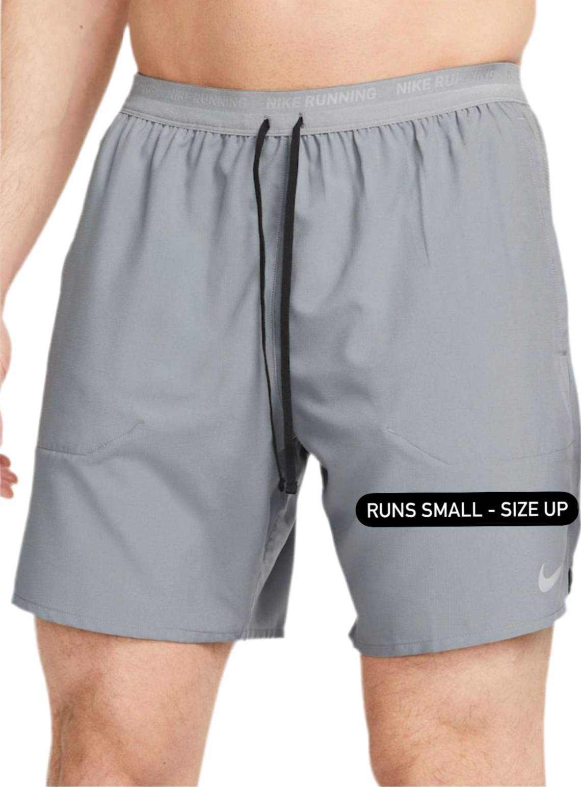 Nike Dri-FIT Stride 7 Inch Running Shorts - Grey