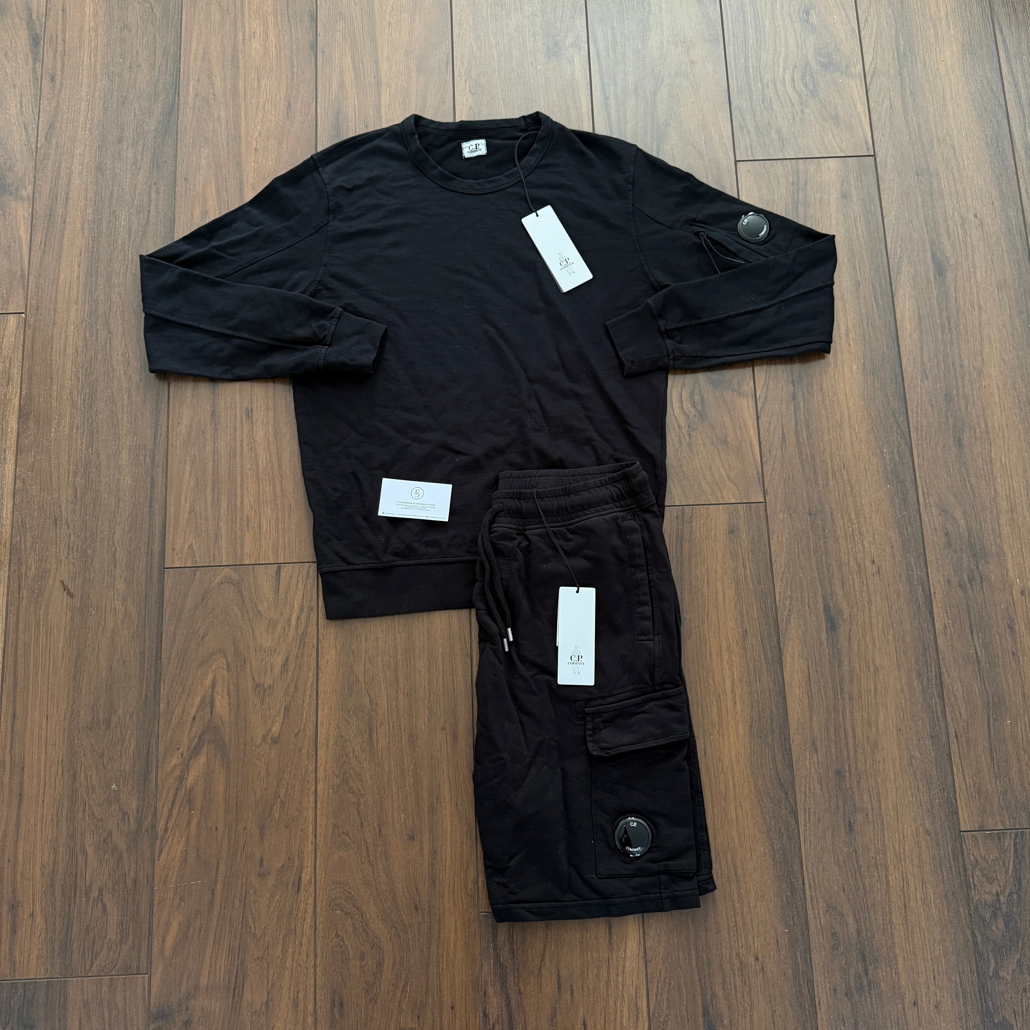 CP Company Jumper & Shorts Set - Black