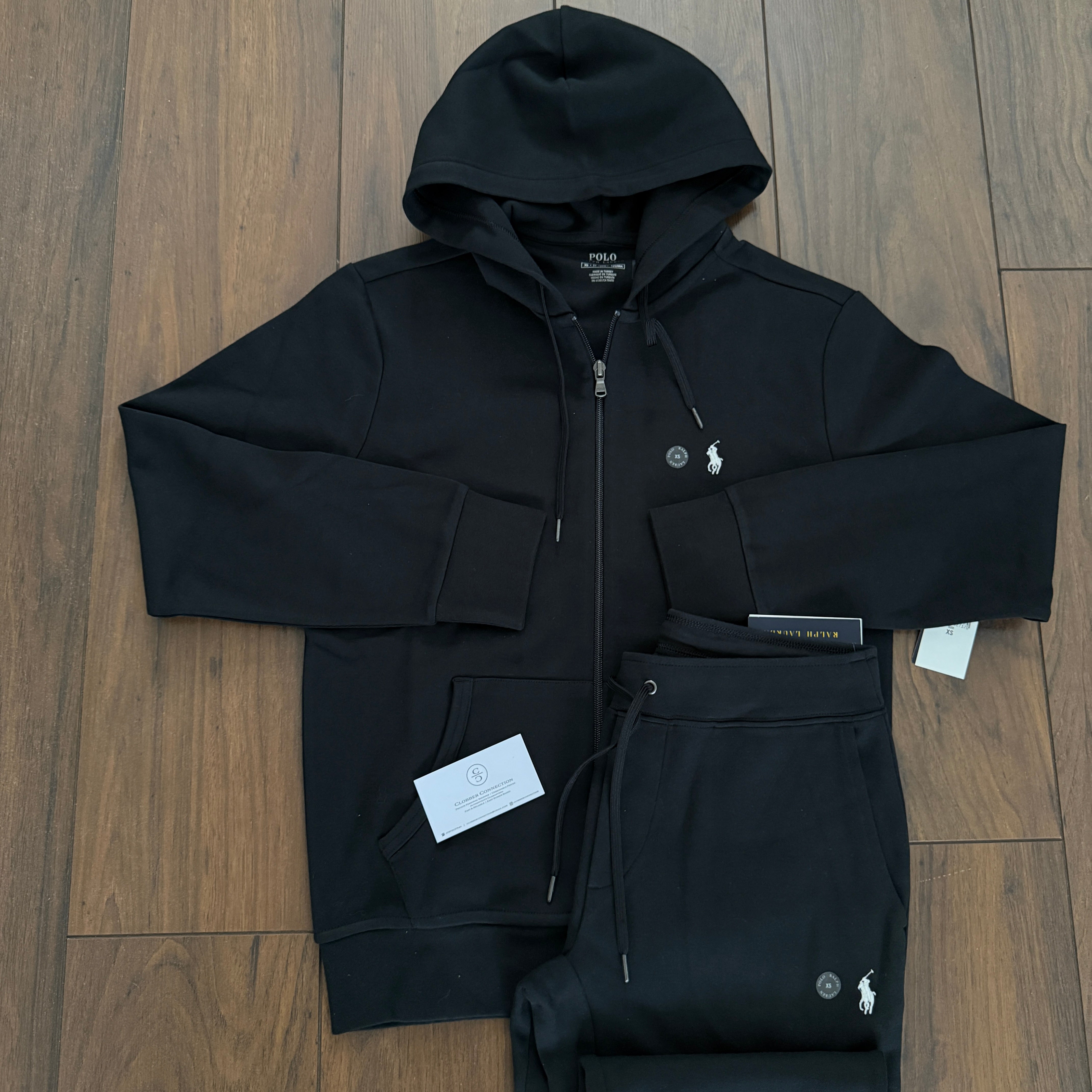 Ralph Lauren Double Knit Tracksuit - Black
