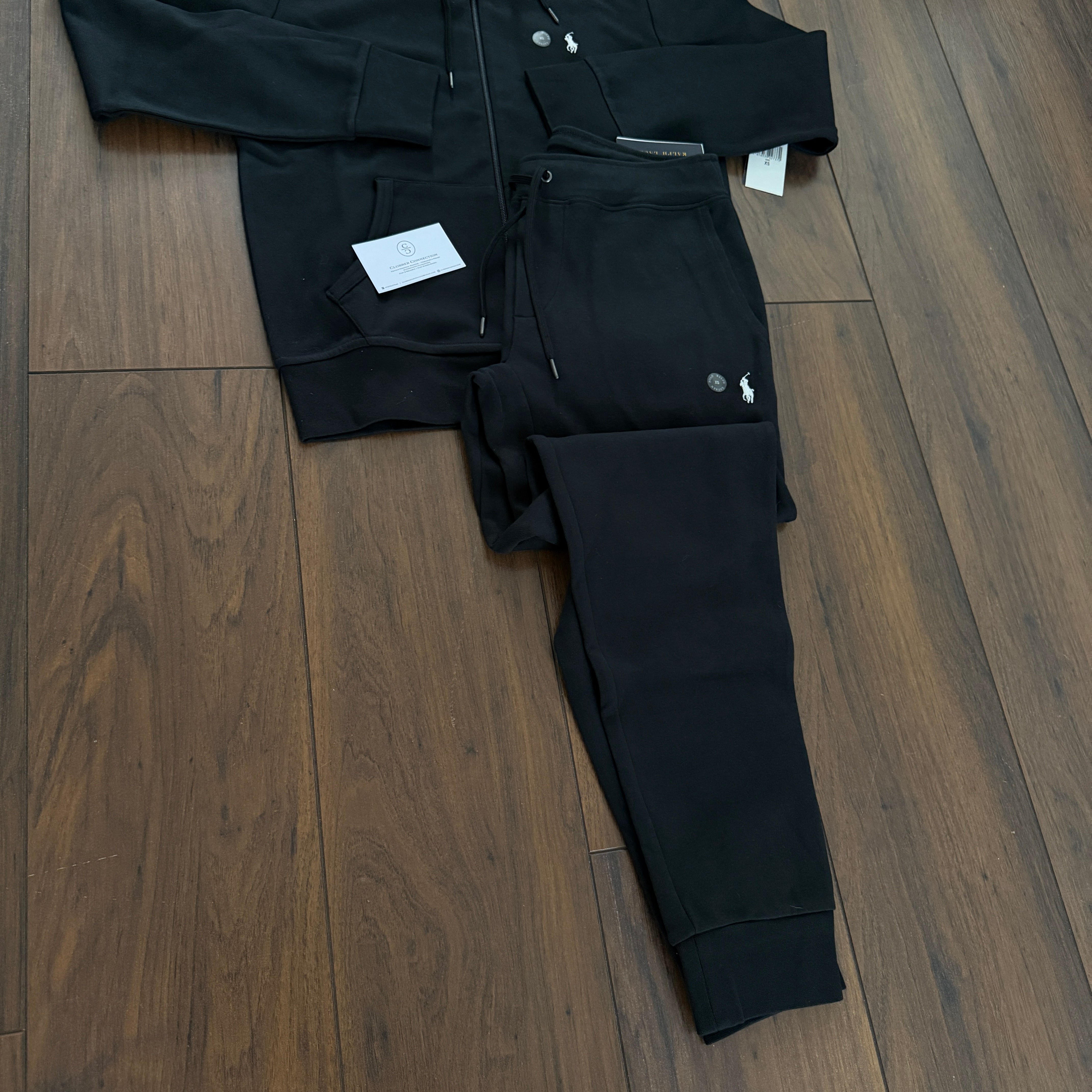 Ralph Lauren Double Knit Tracksuit - Black
