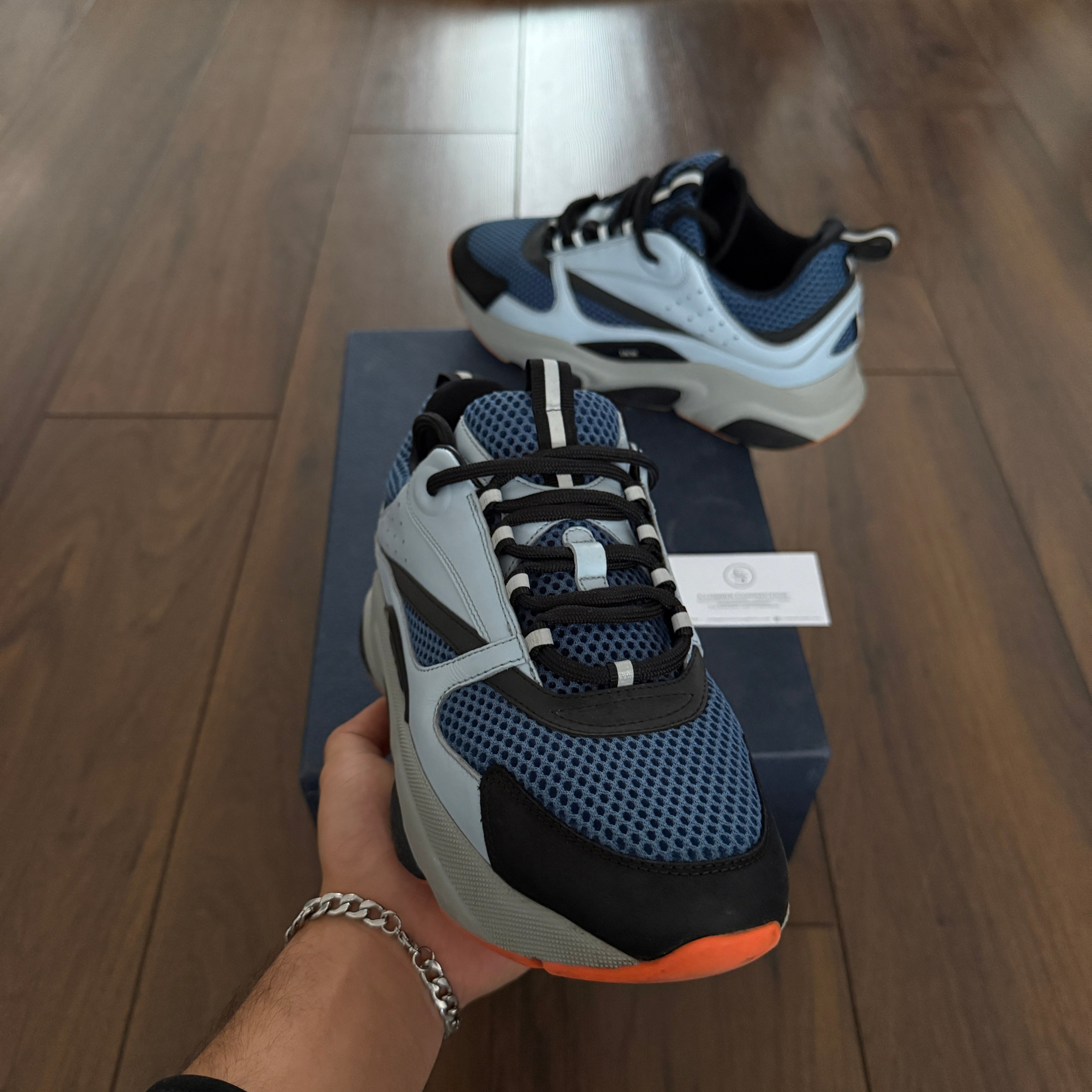 Pre-loved - Dior B22 Sneaker - Navy/Aqua