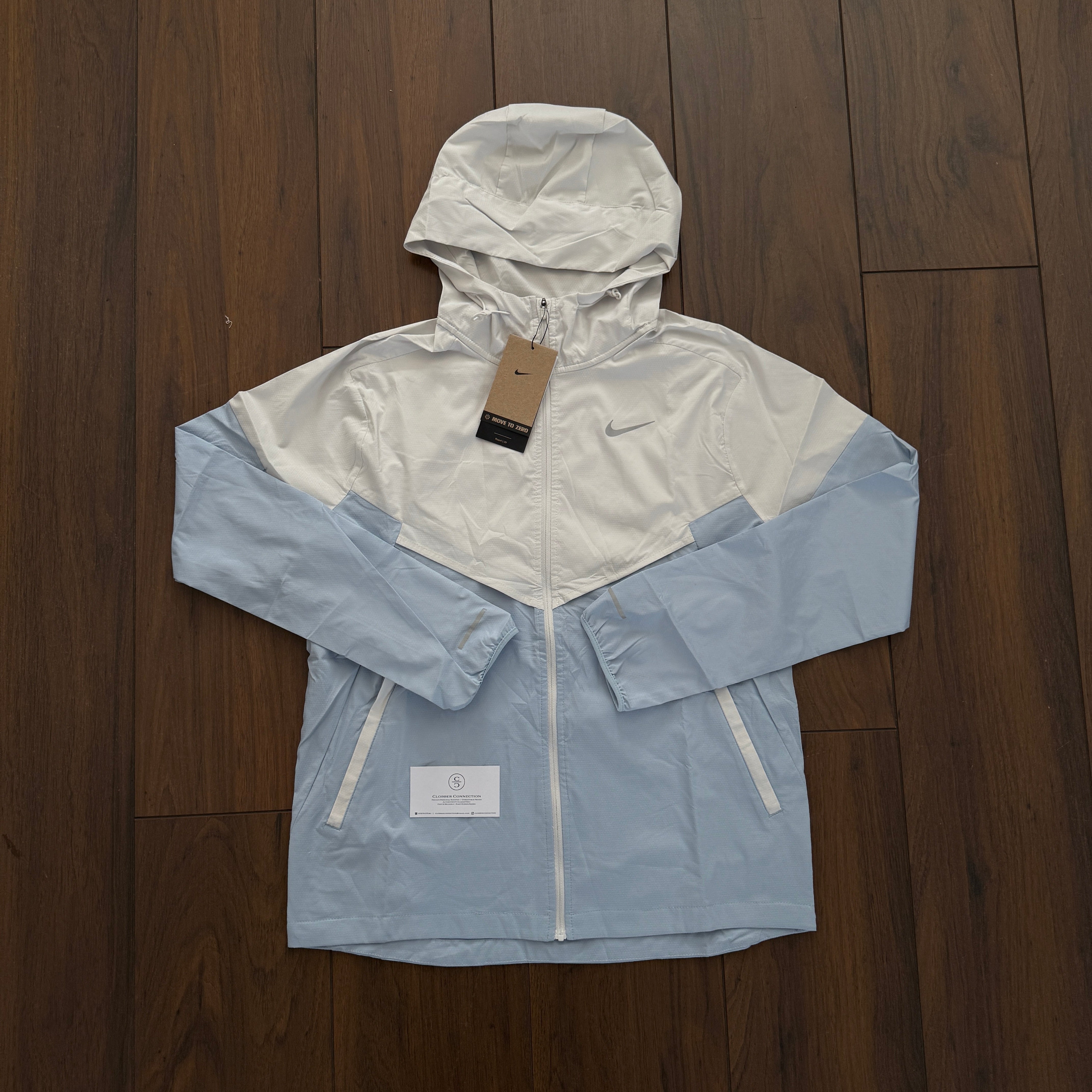Nike Miler UV Windbreaker - White/Armoury Blue