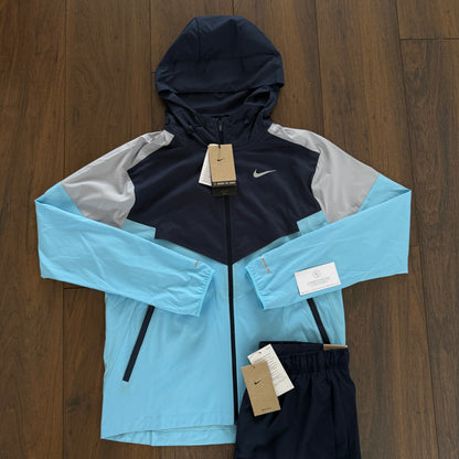 Nike Miler Windbreaker Set - Aquarius Blue