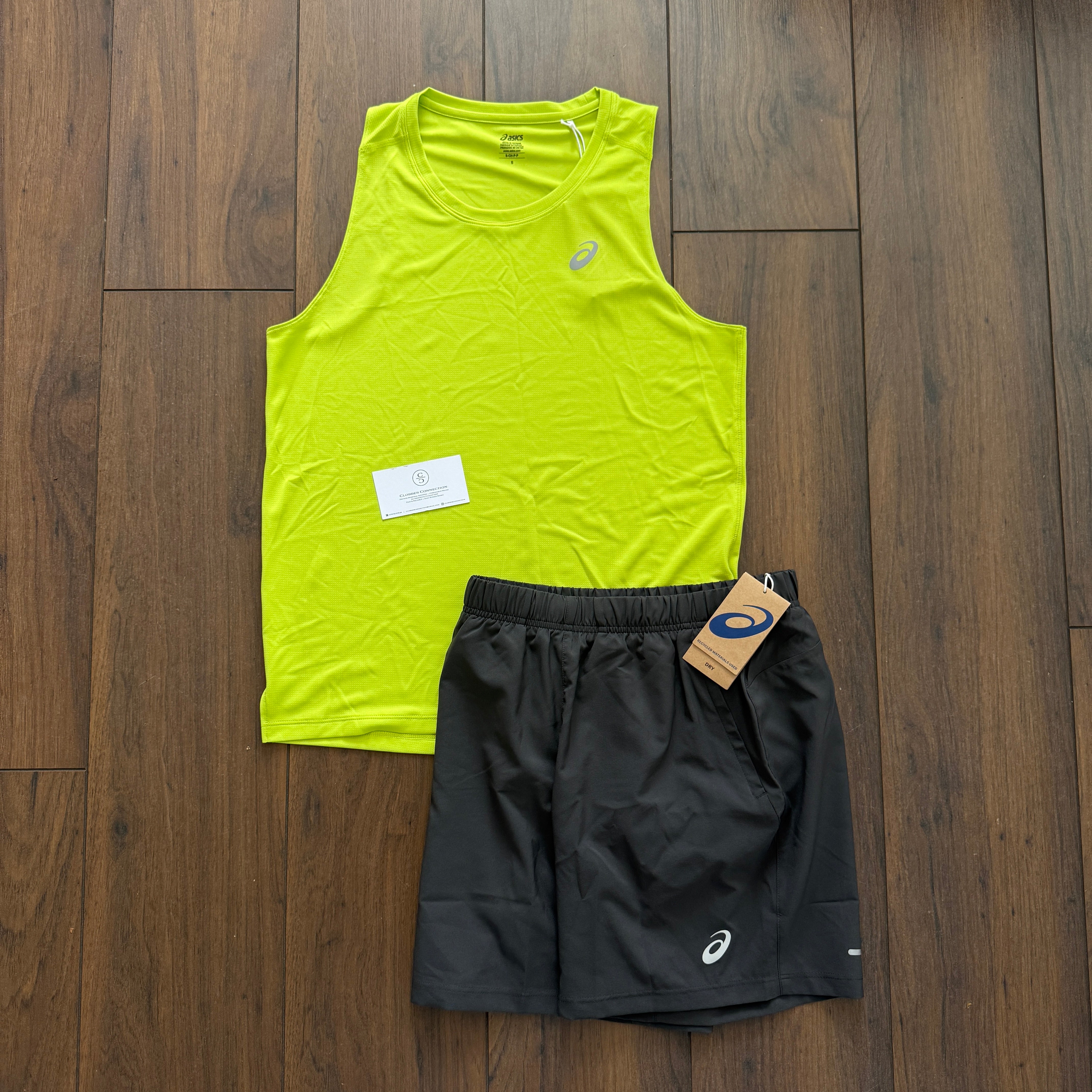 Asics ‘Volt Green’ Vest Set