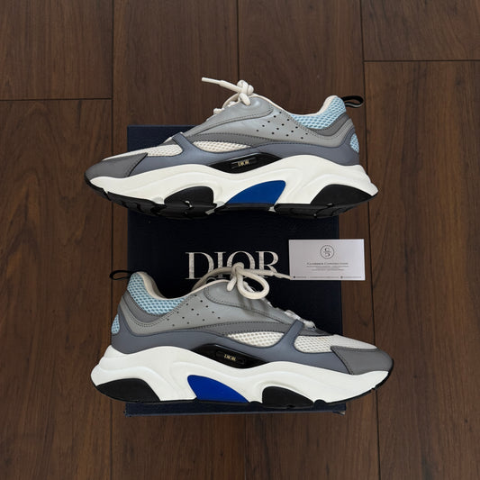Dior B22 Baby Blue Calfskin Trainers