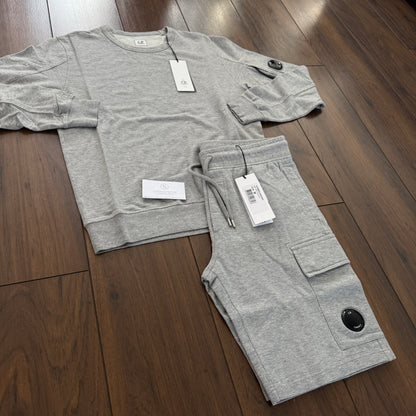 CP Company Jumper & Shorts Set - Grey