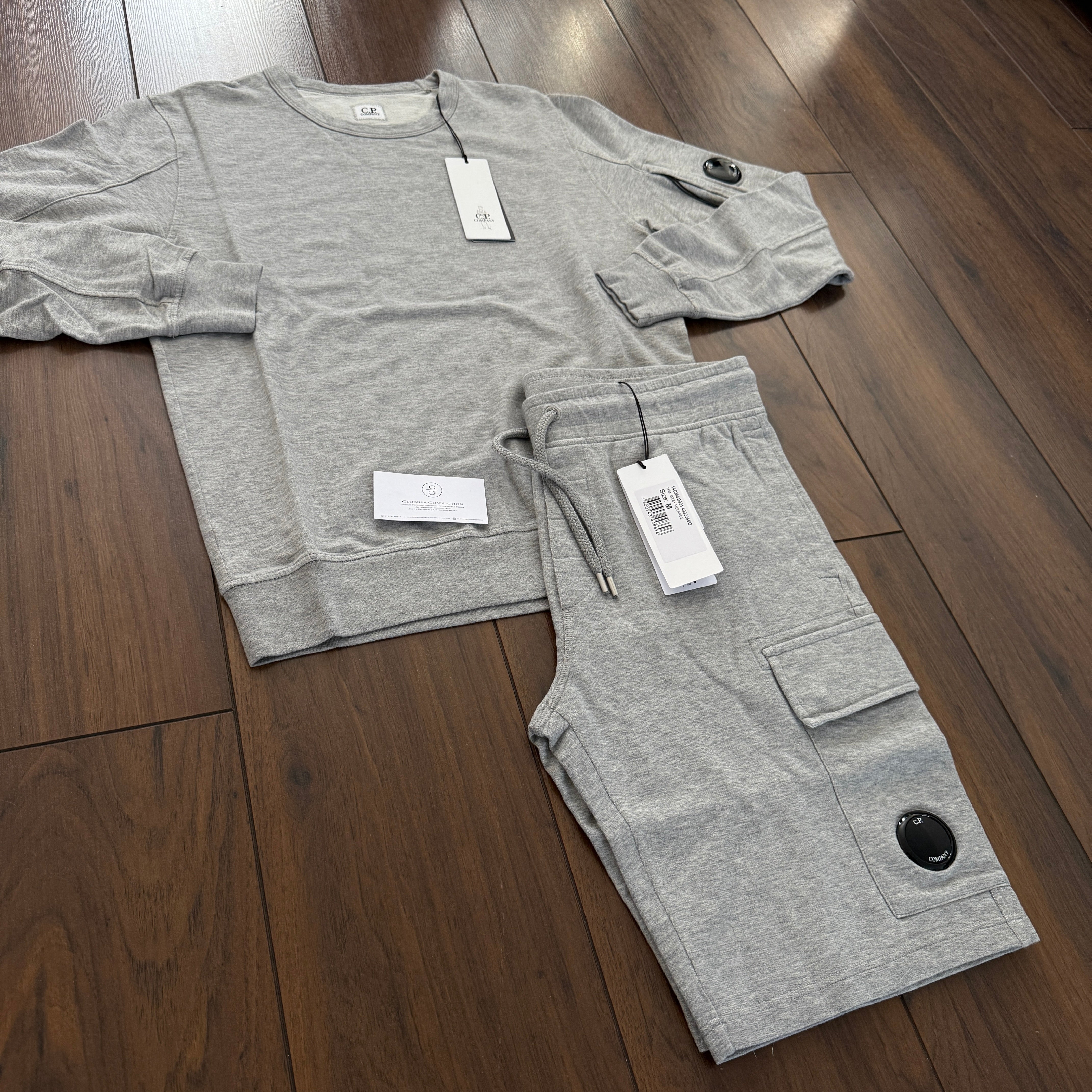 CP Company Jumper & Shorts Set - Grey