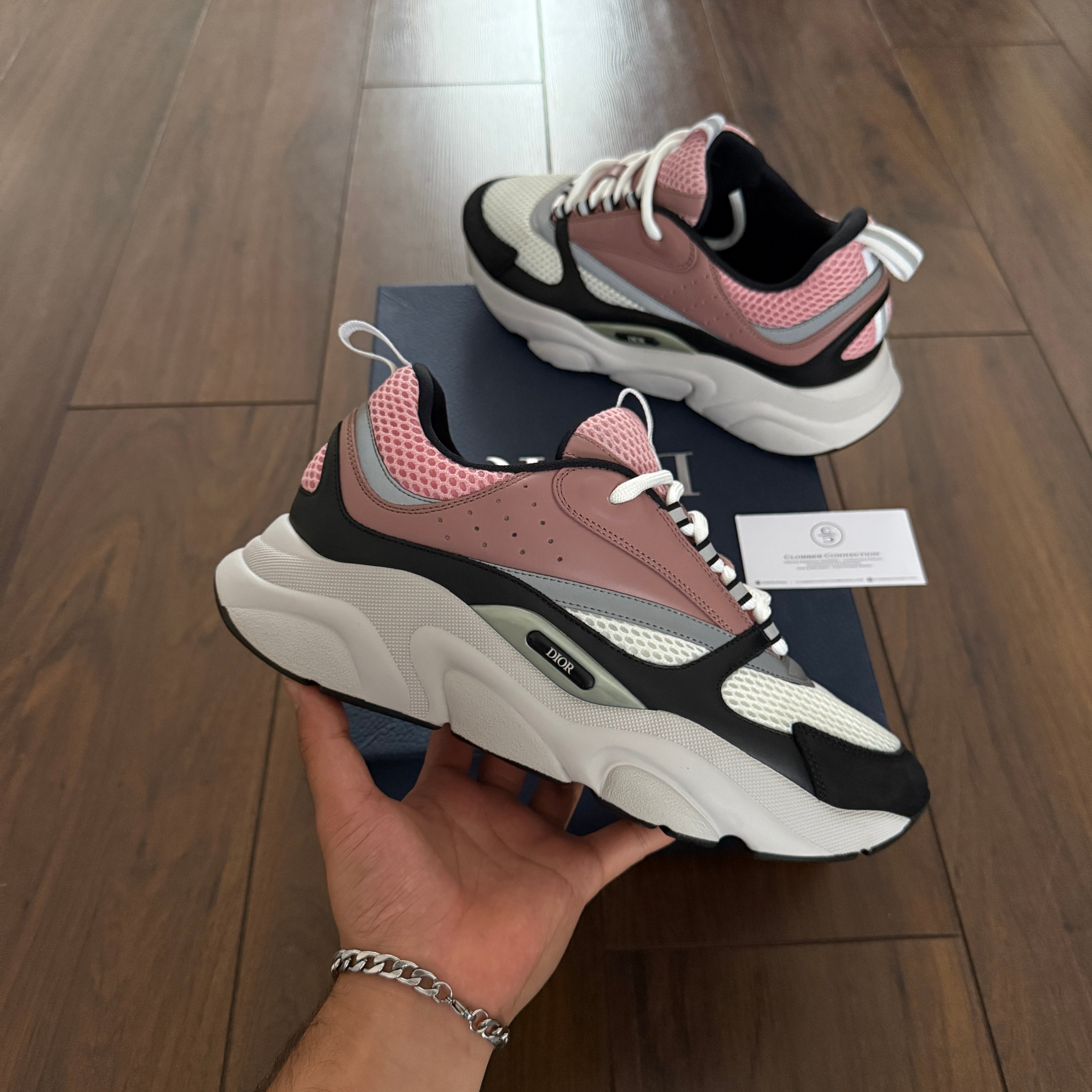 Pre-loved - Dior B22 Sneaker - Rose Pink/White