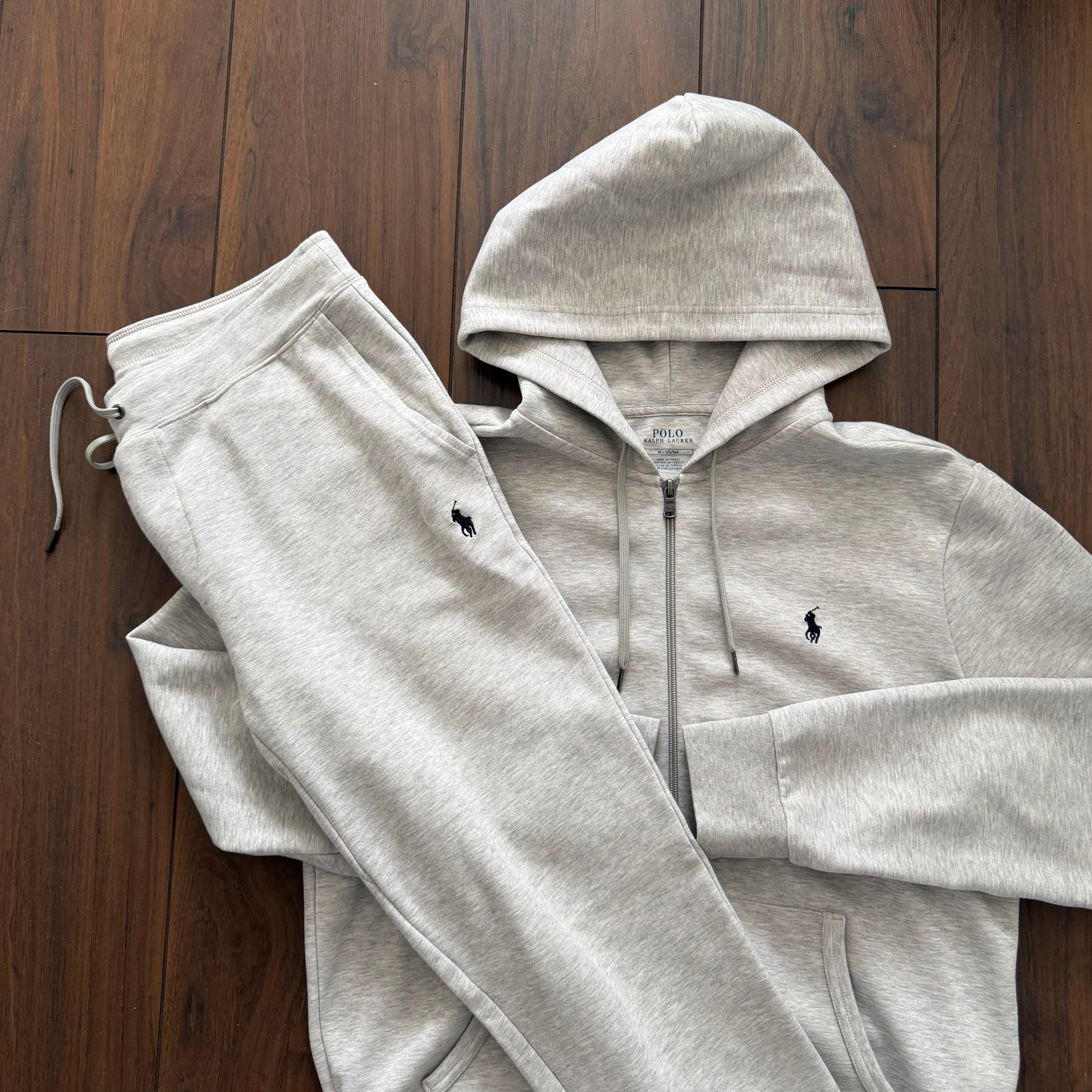 Pre-Loved - Ralph Lauren Double Knit Tracksuit - Grey