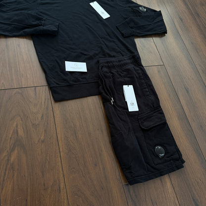 CP Company Jumper & Shorts Set - Black