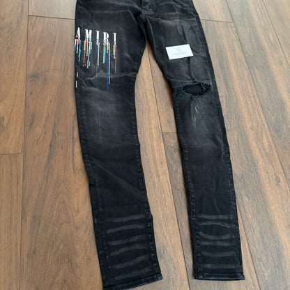 Pre-Loved - Amiri Paint Drip Jeans