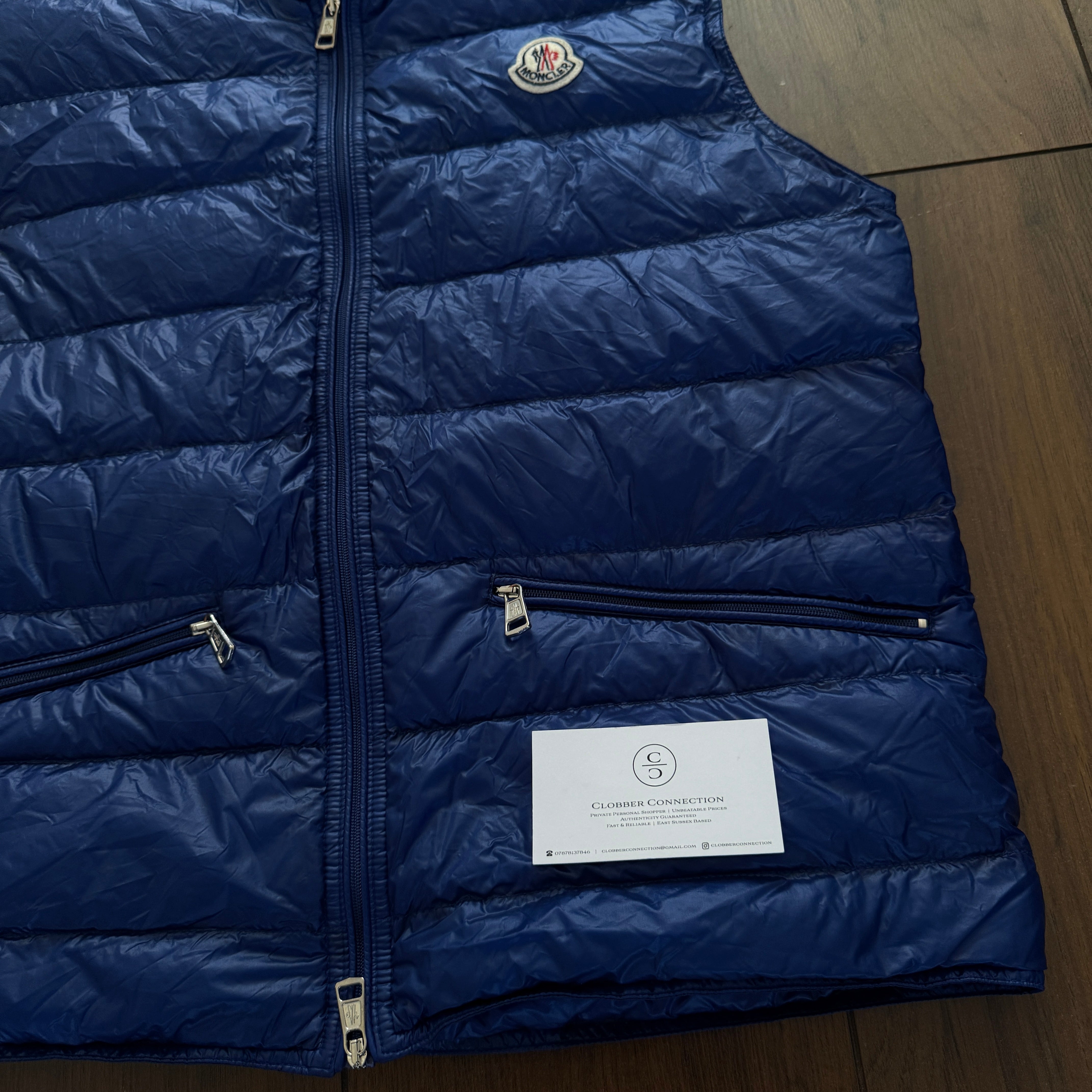 Pre-Loved - Moncler Gui Gilet - Royal Blue