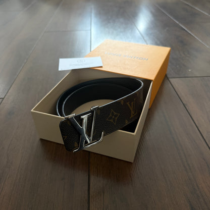 Pre-Loved - Louis Vuitton Print Belt - Brown