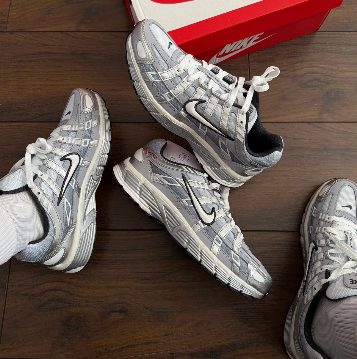 Nike P-6000 - Metallic Silver/Wolf Grey