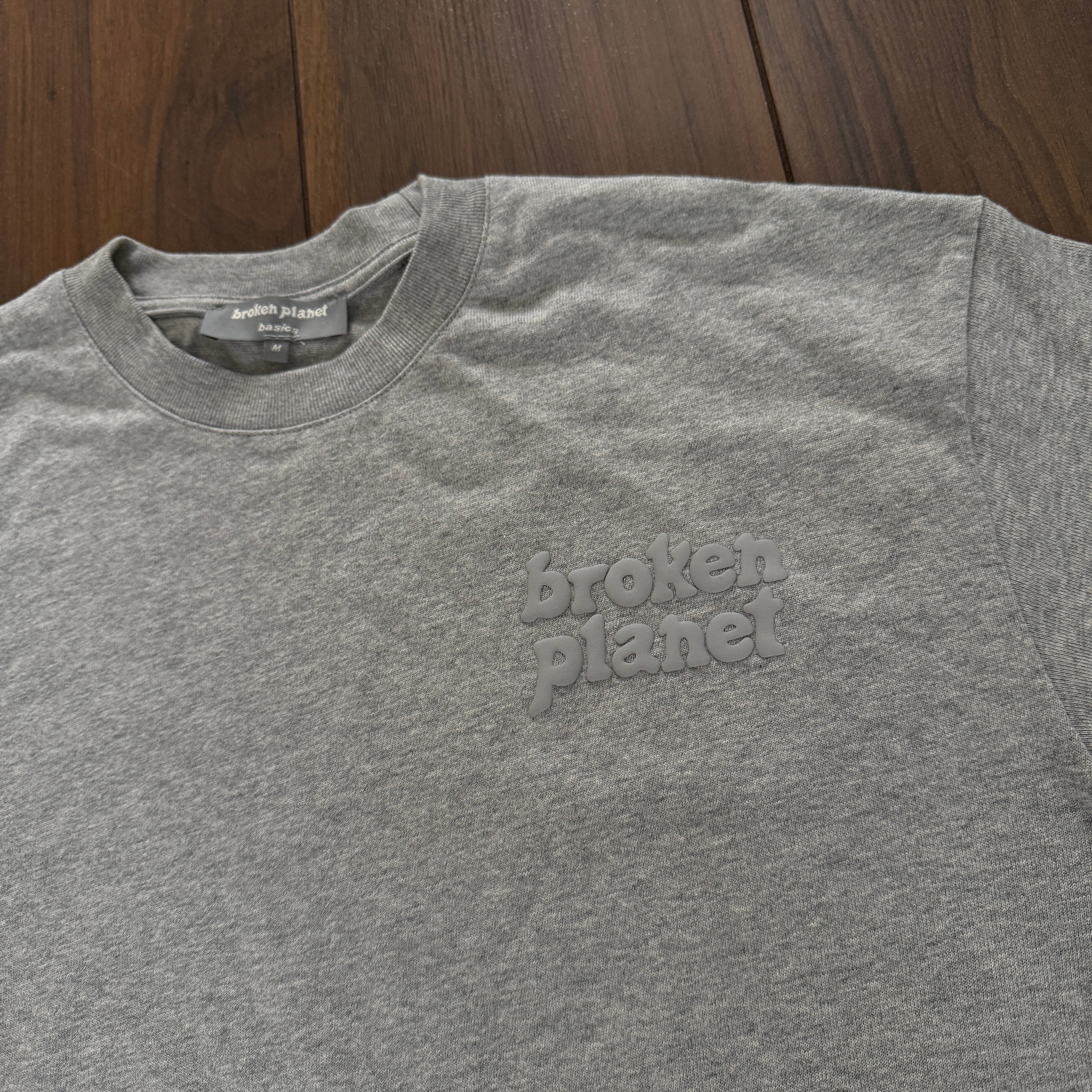 Broken Planet Basics T Shirt - Heather Grey