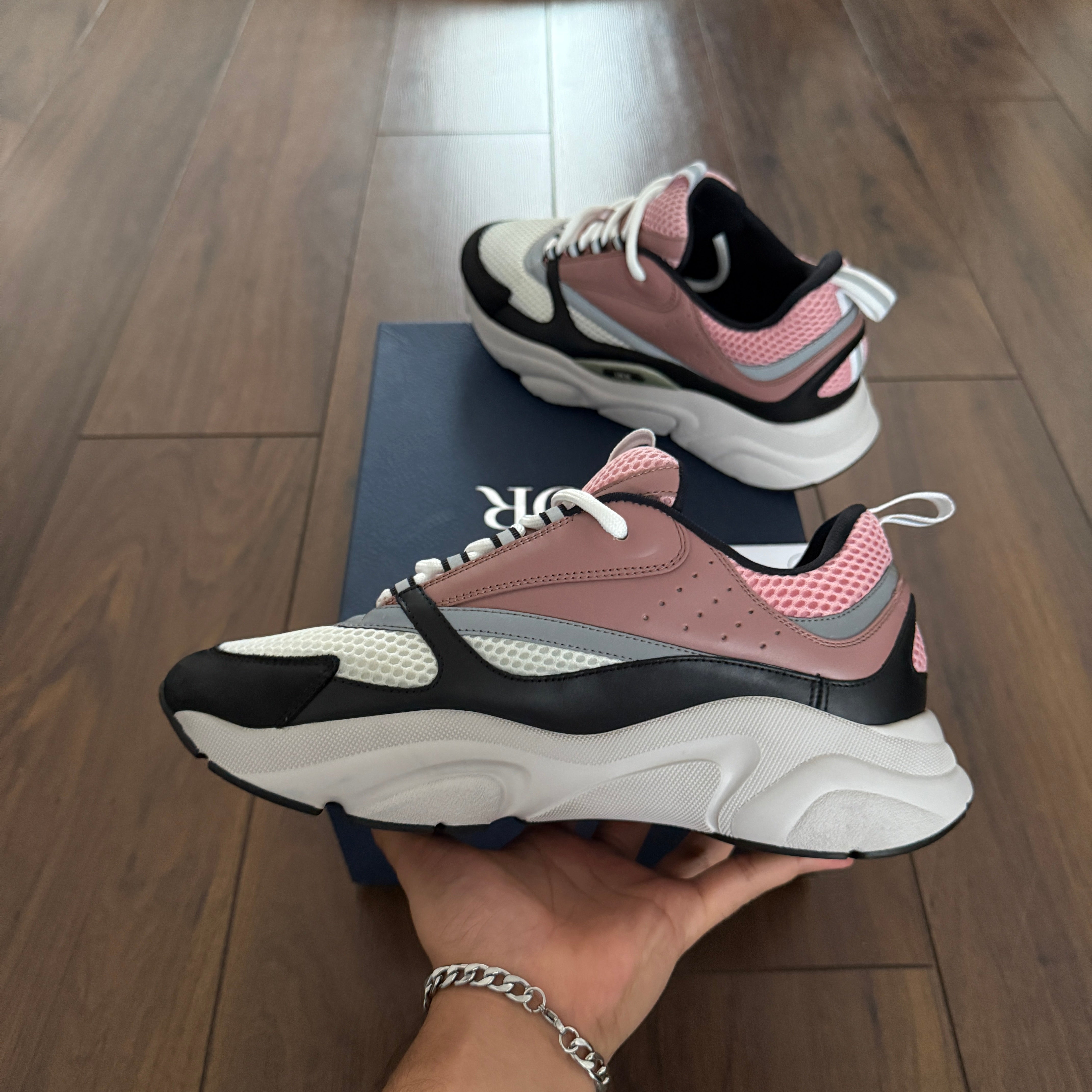 Pre-loved - Dior B22 Sneaker - Rose Pink/White