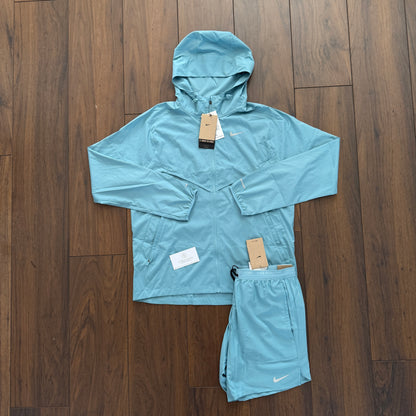 Nike Miler UV Windbreaker Set - Denim Turquoise