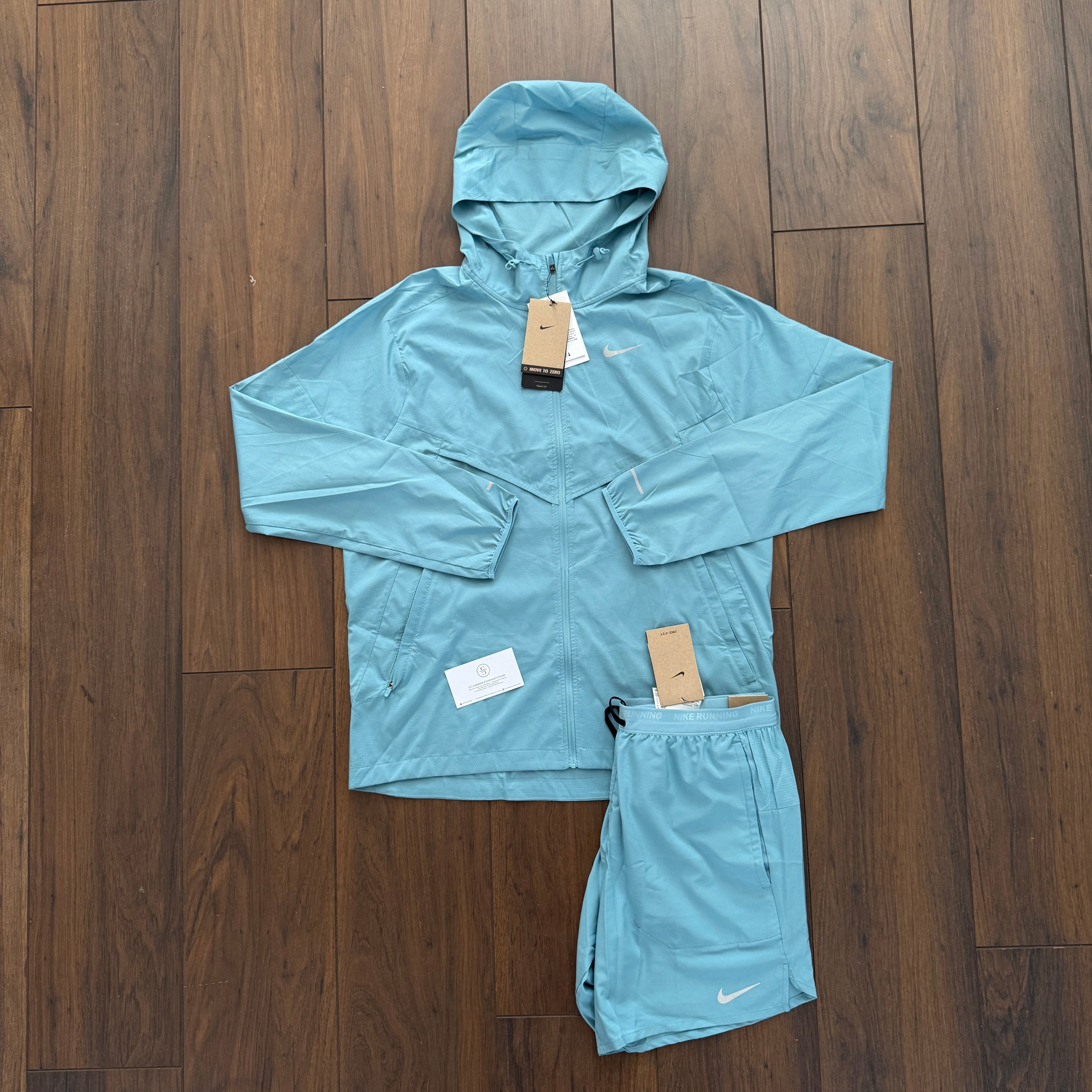 Nike Miler UV Windbreaker Set - Denim Turquoise