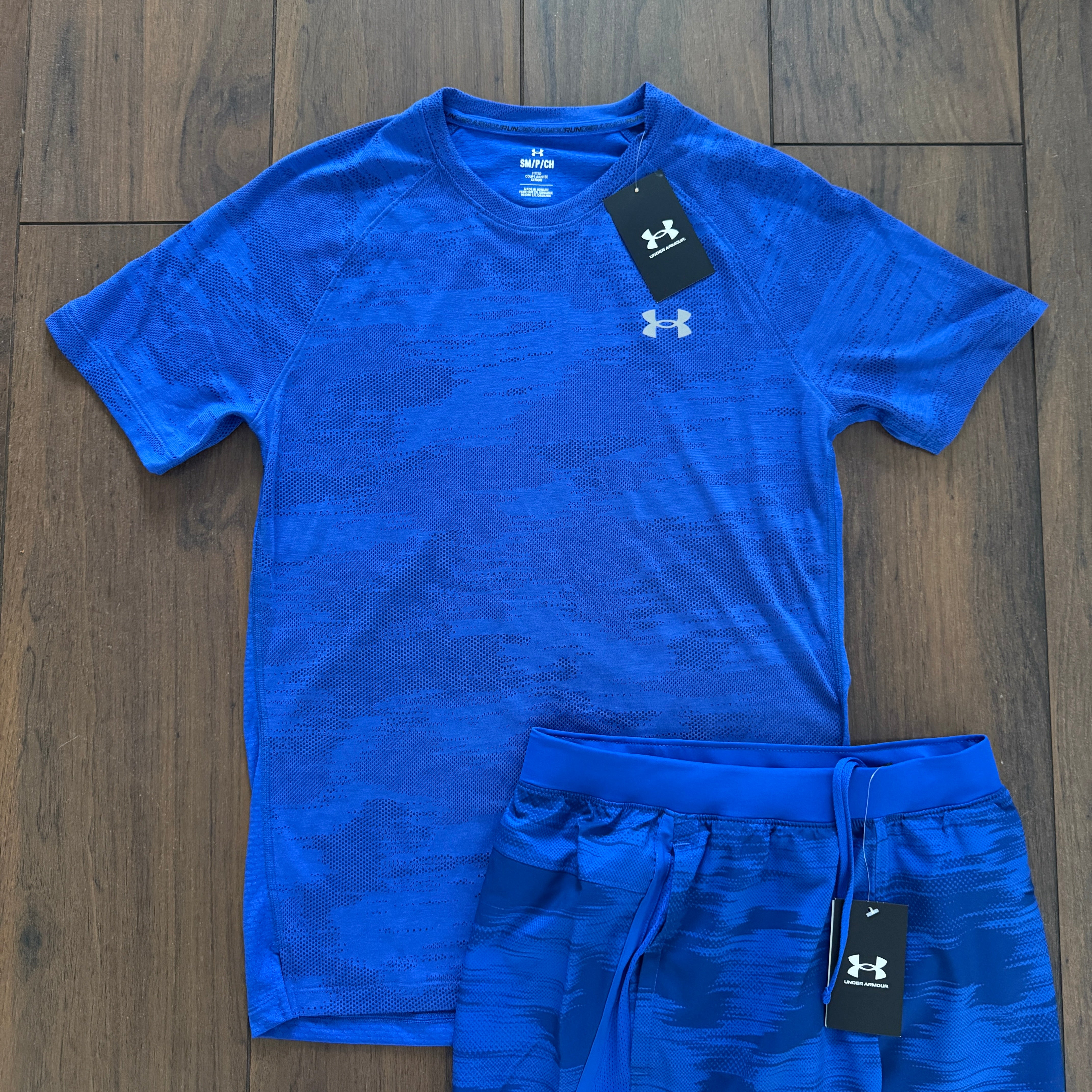 Under Armour Blue Camo Set