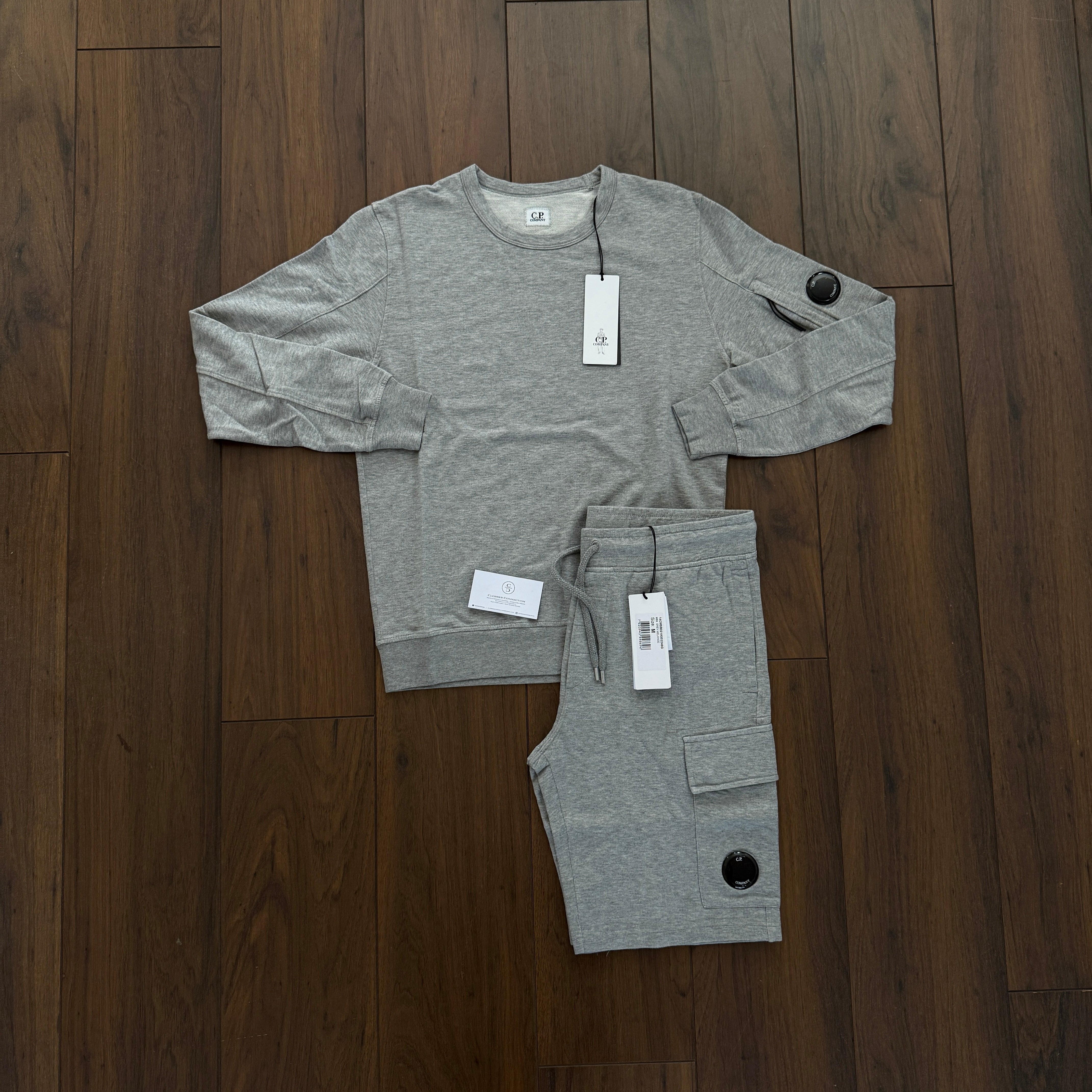 CP Company Jumper & Shorts Set - Grey