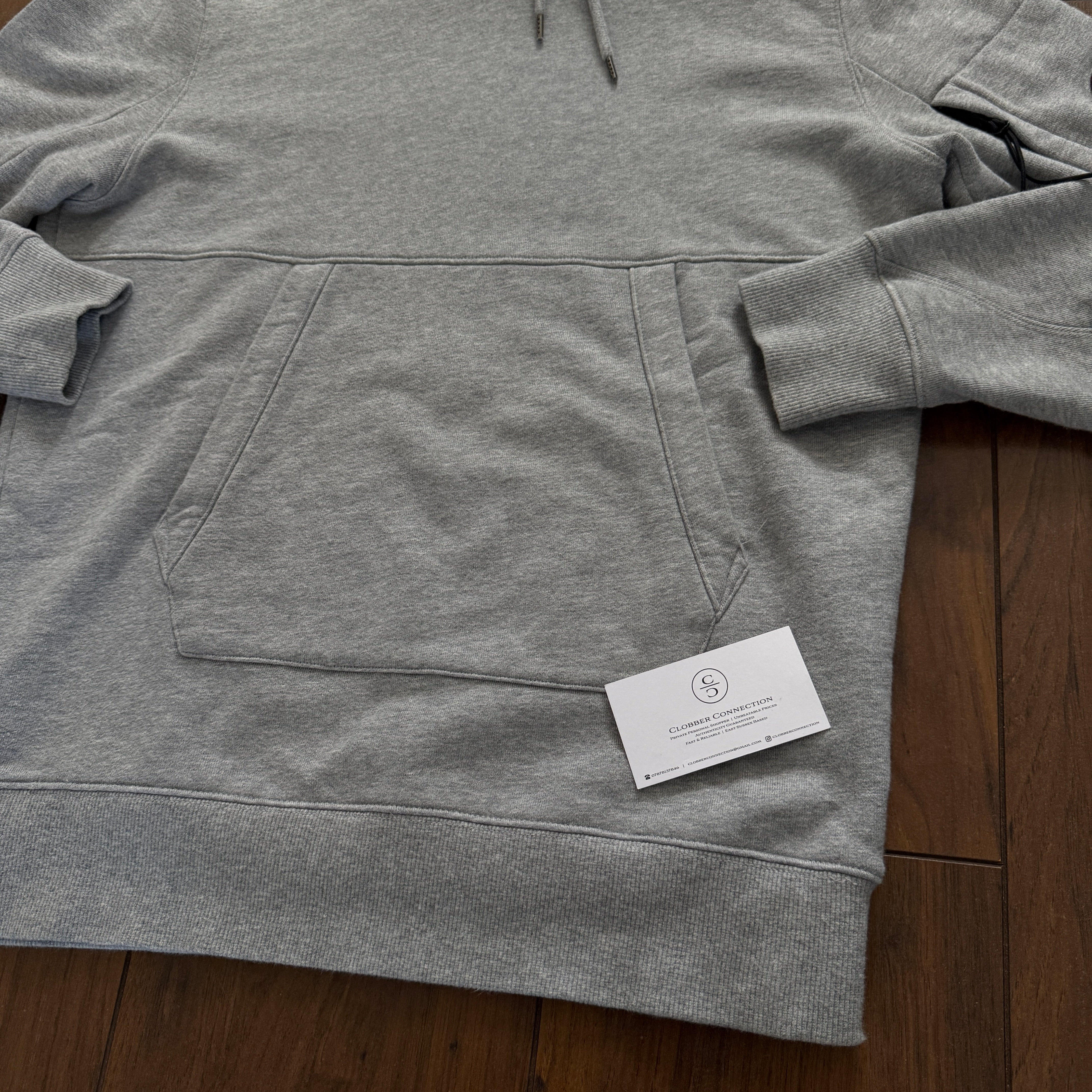 Pre-Loved - CP Company Lens Hoodie - Grey