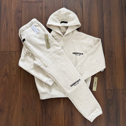 FOG ESSENTIALS Tracksuit Set - Light Heather Oatmeal (SS22)