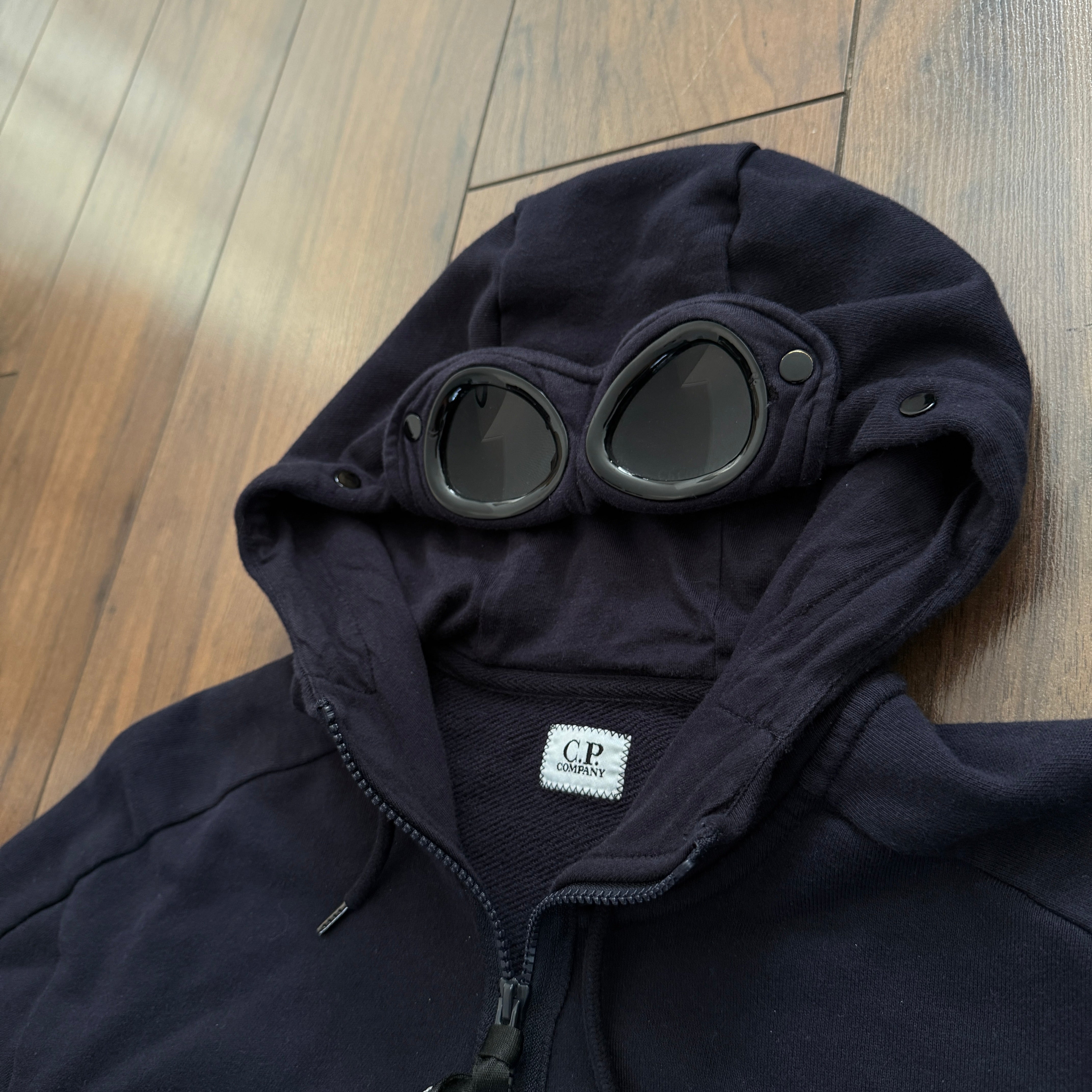 Pre-Loved - CP Company Goggle Hoodie - Navy