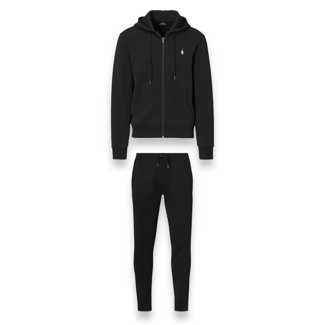 Ralph Lauren Double Knit Tracksuit - Black