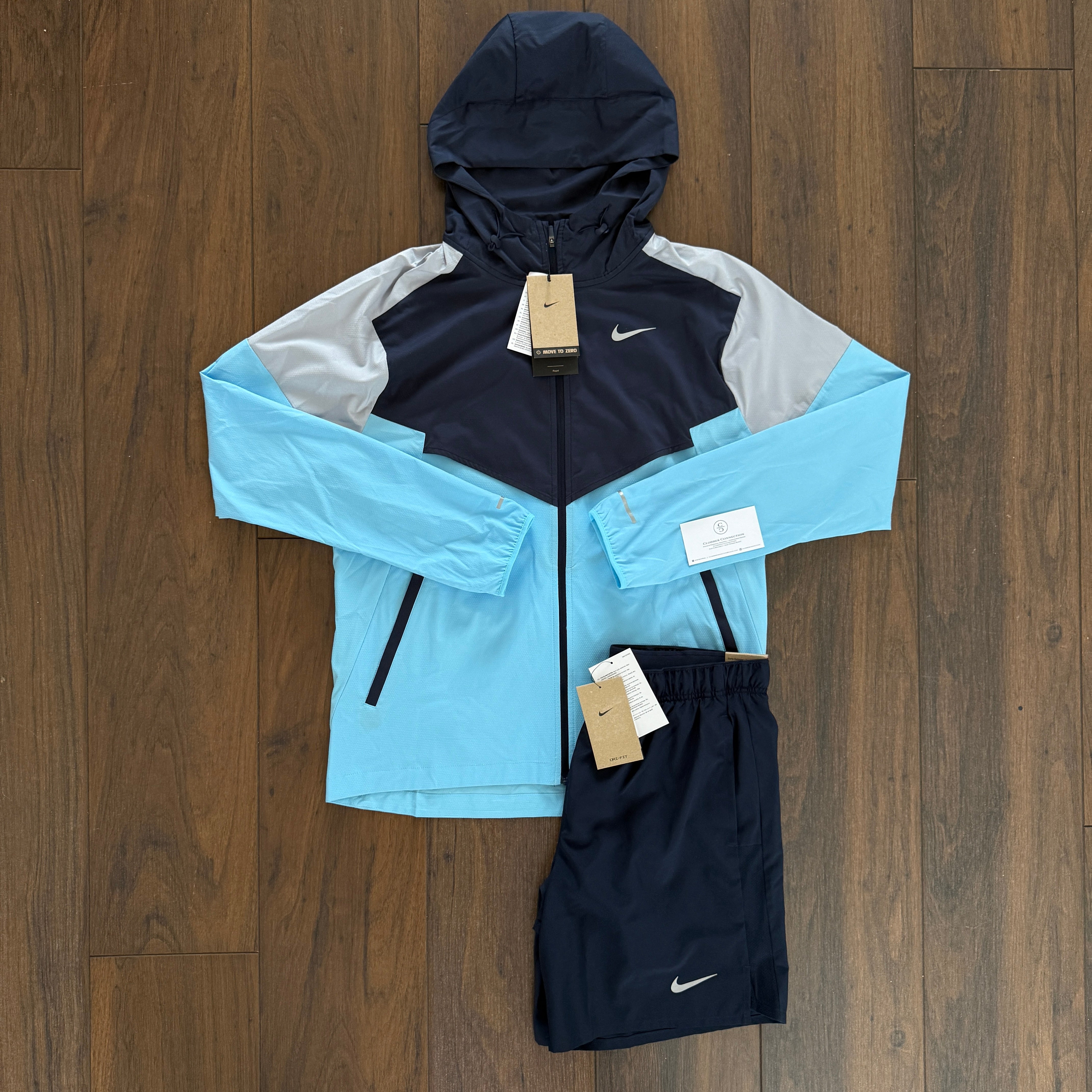 Nike Miler Windbreaker Set - Aquarius Blue