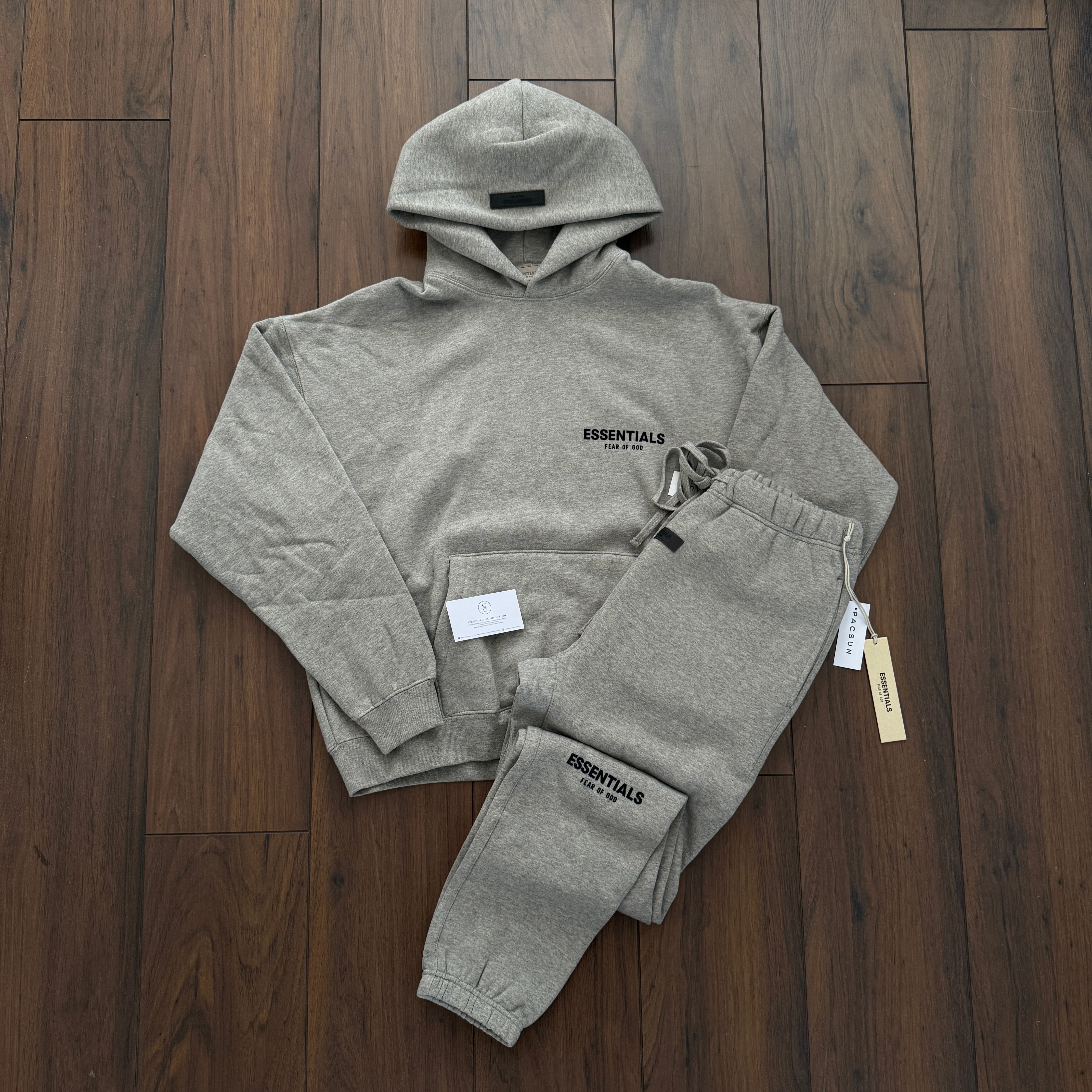 FOG ESSENTIALS Tracksuit Set - Dark Heather Oatmeal (SS22)