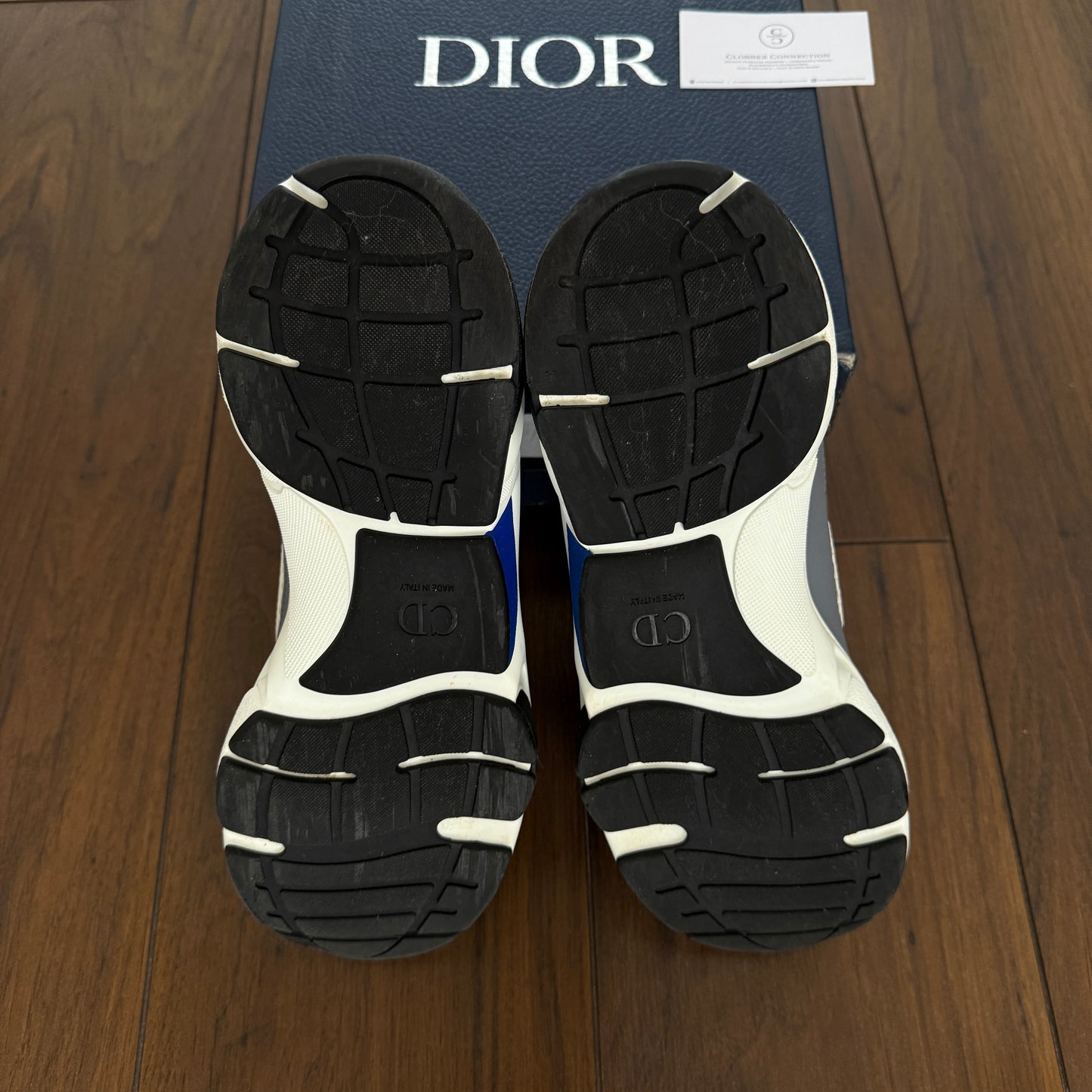 Dior B22 Baby Blue Calfskin Trainers