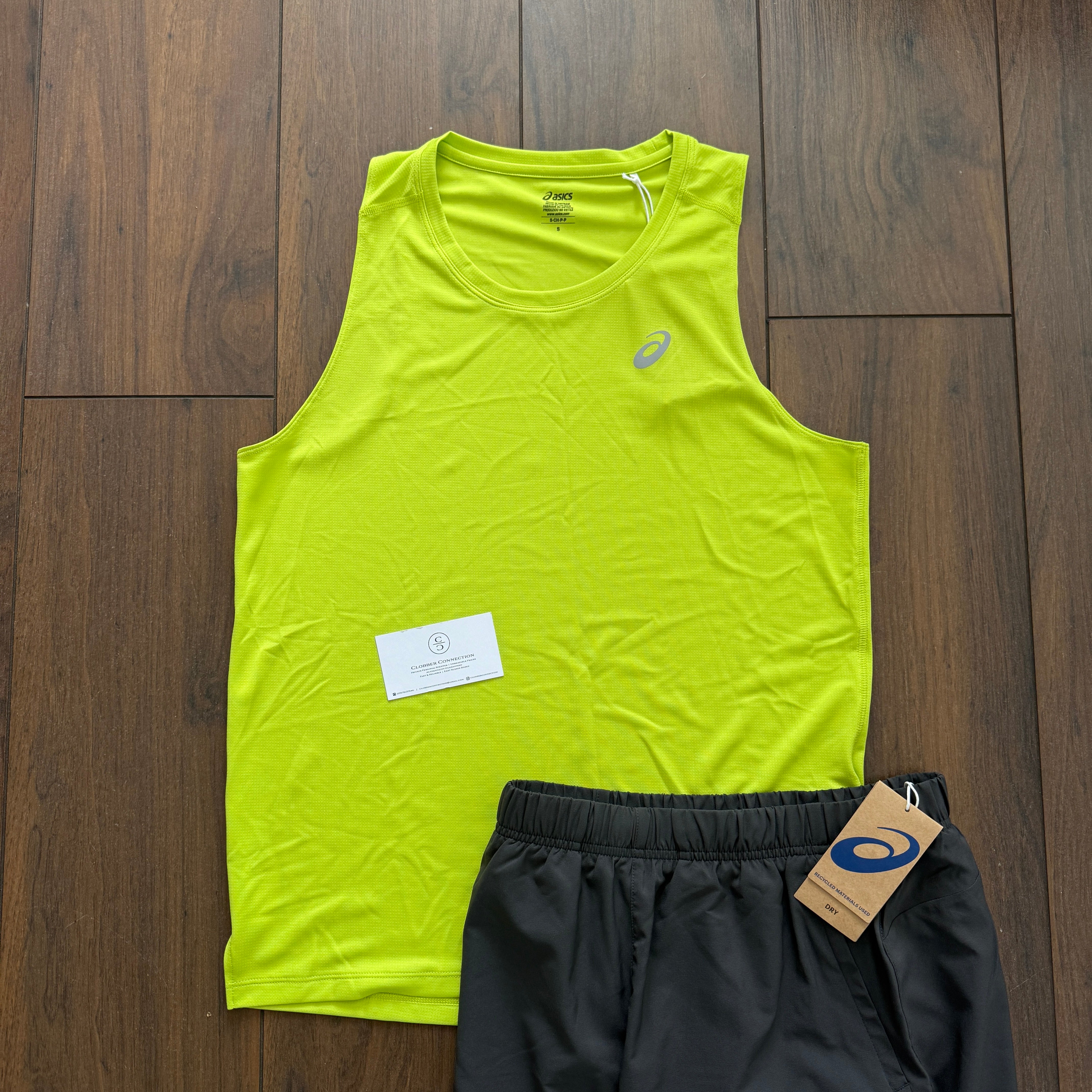 Asics ‘Volt Green’ Vest Set