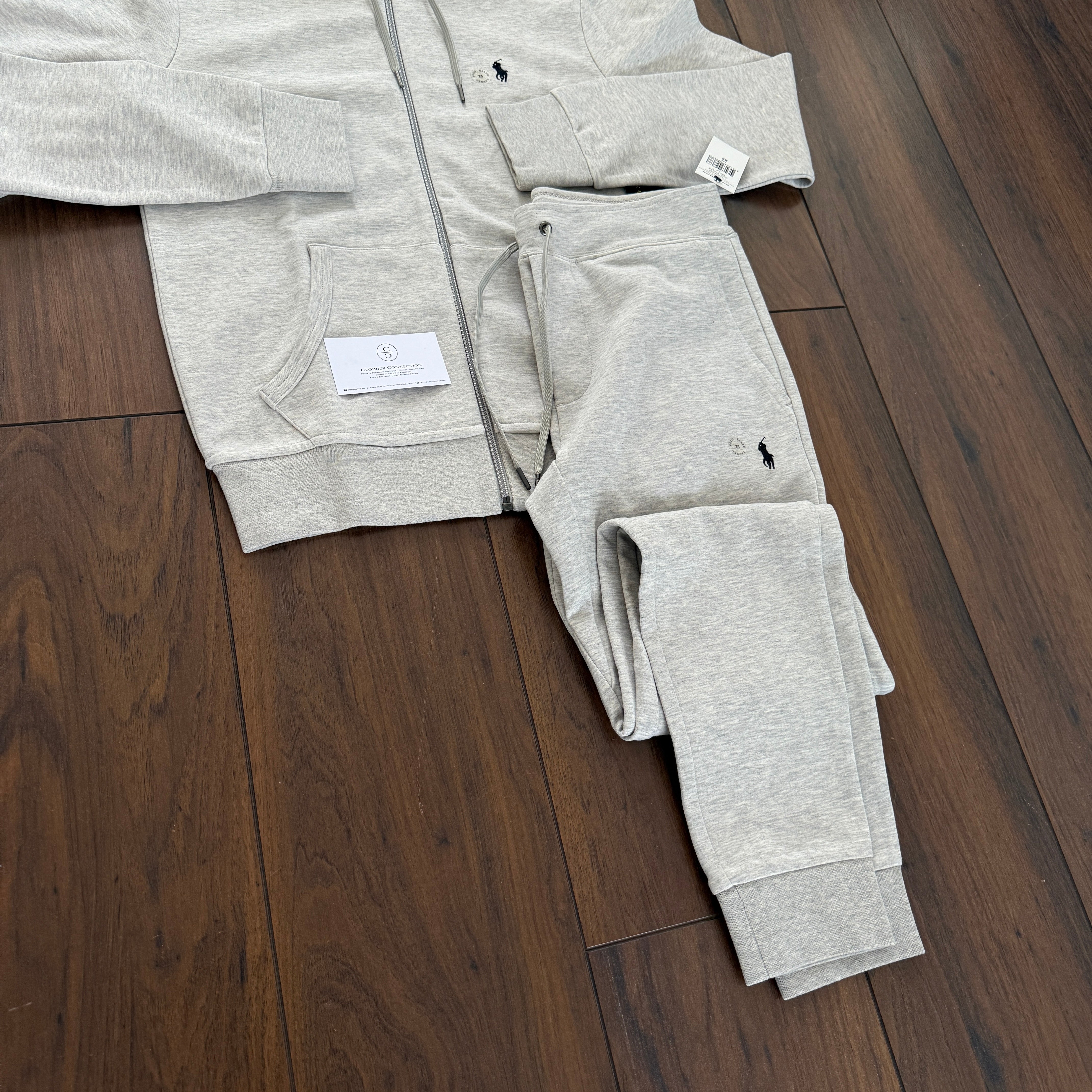 Ralph Lauren Double Knit Tracksuit - Heather Grey